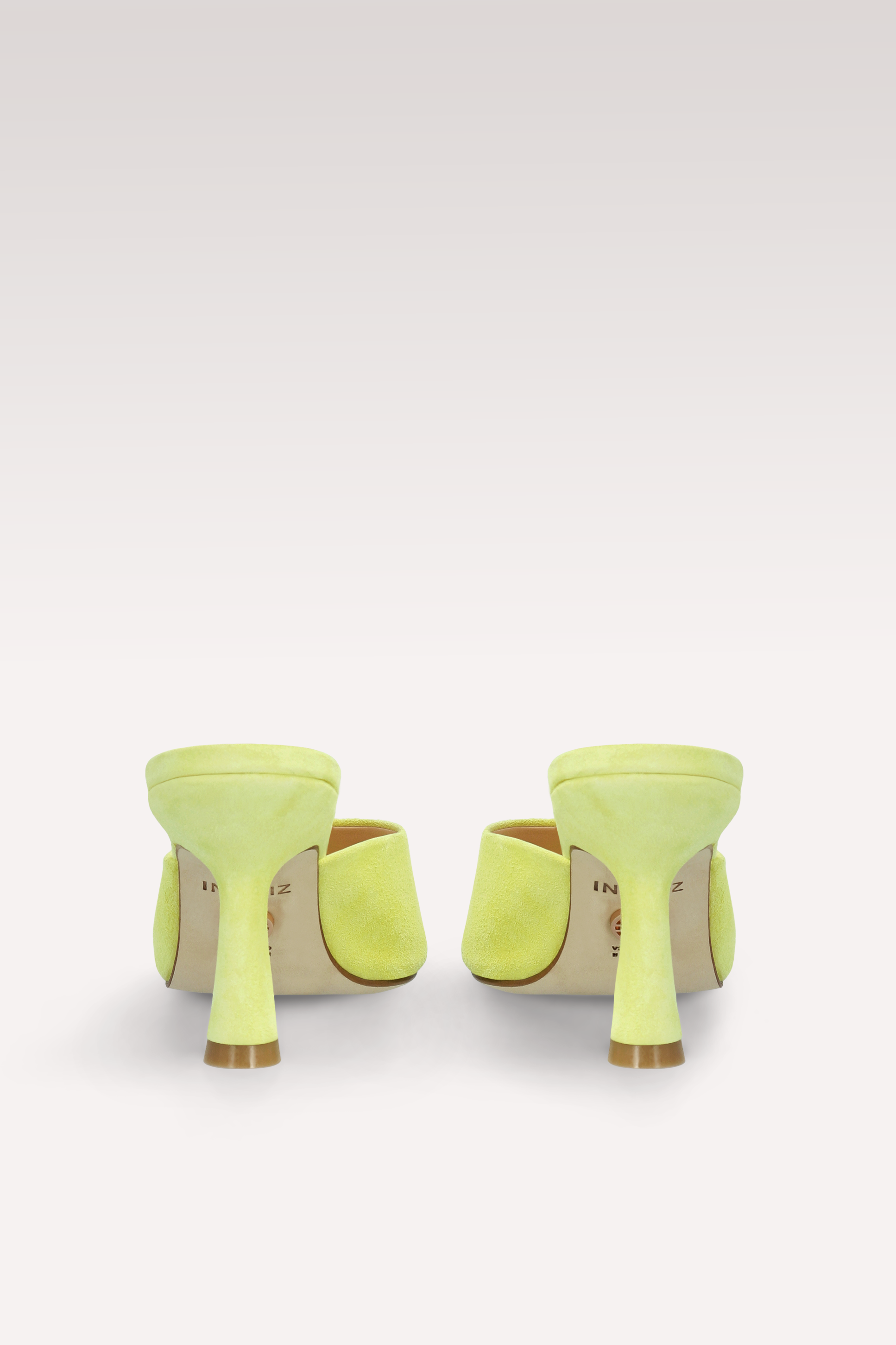 RENY KIWI YELLOW SUEDE LEATHER MULES