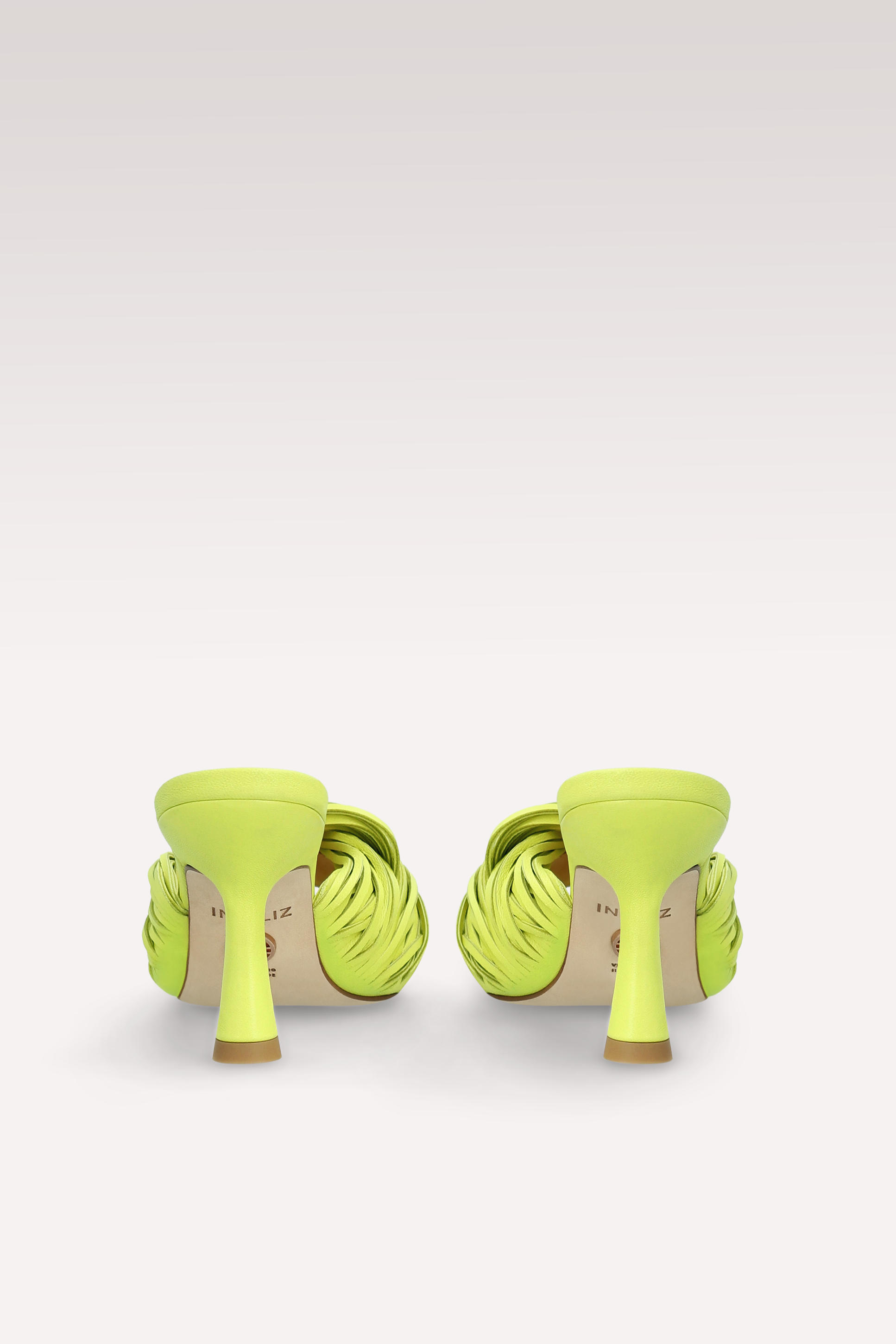 REESE KIWI YELLOW LEATHER MULES