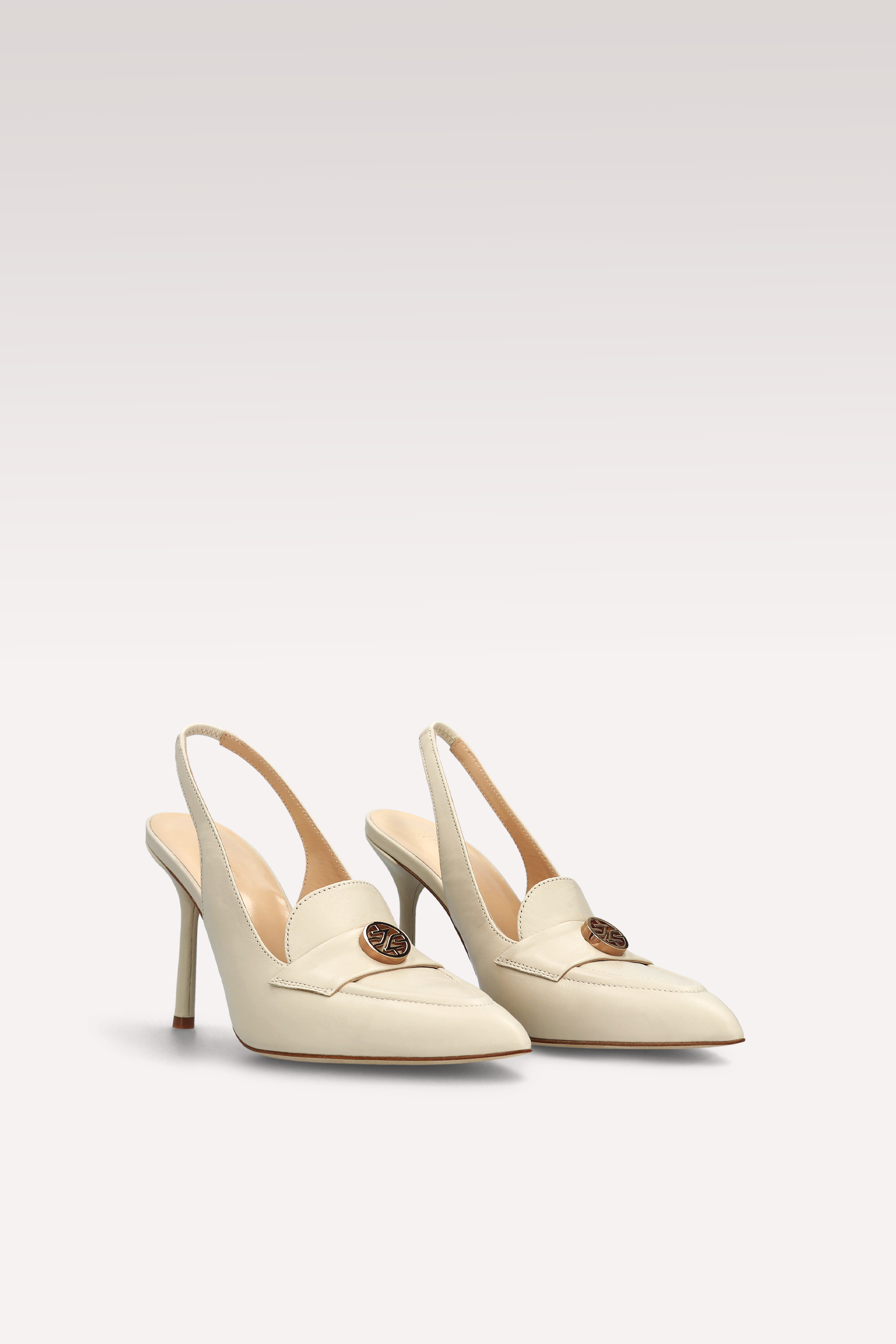 ABA 15 IVORY LEATHER SANDALS
