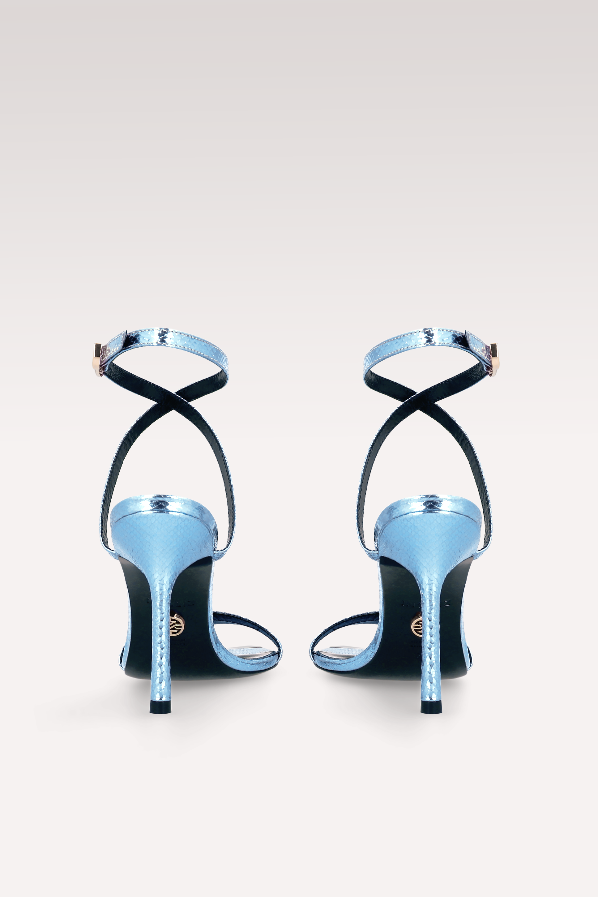 ANNY 10 MINI VIPER MIRROR CELESTIAL LEATHER SANDALS