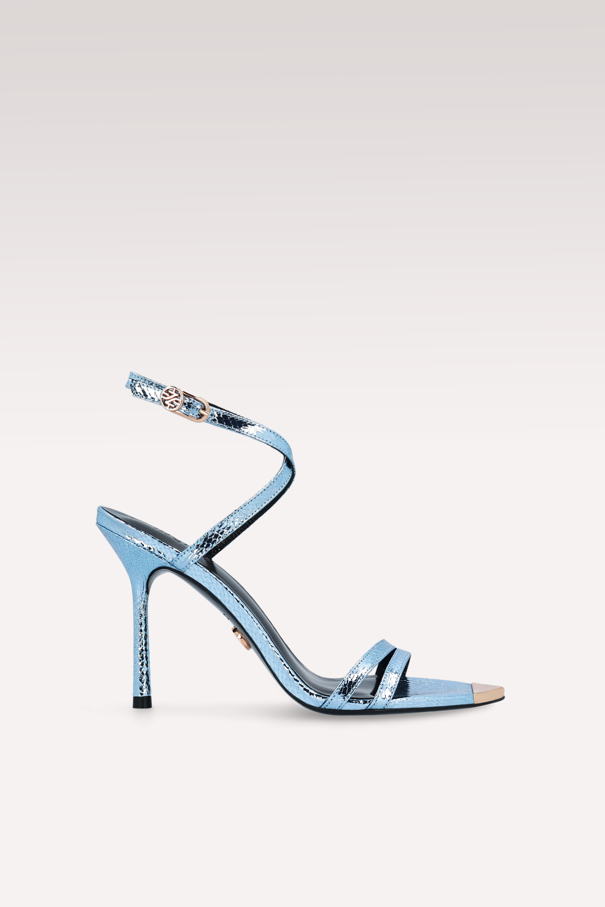 ANNY 10 MINI VIPER MIRROR CELESTIAL LEATHER SANDALS
