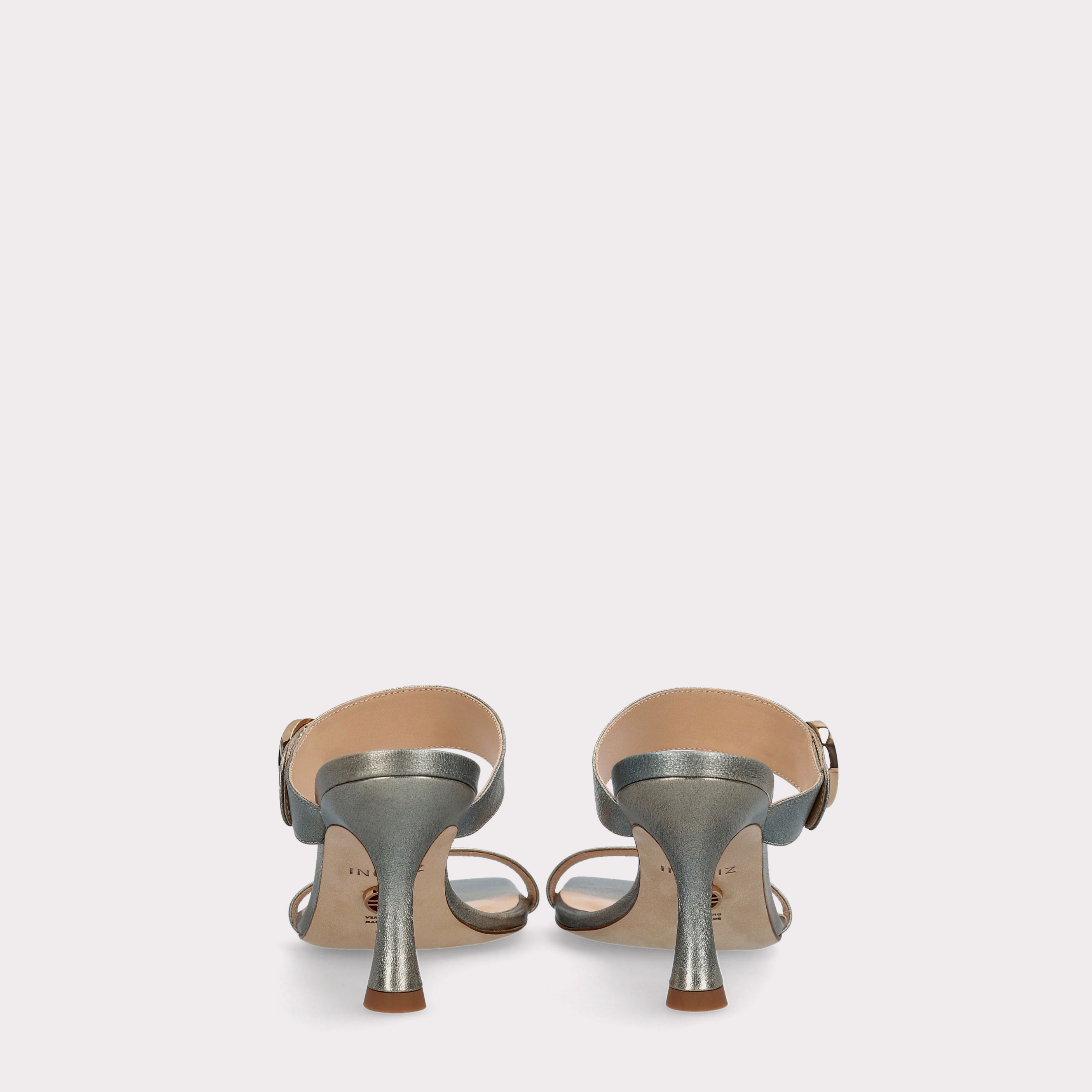 BONNY 02 GREY LEATHER SANDALS