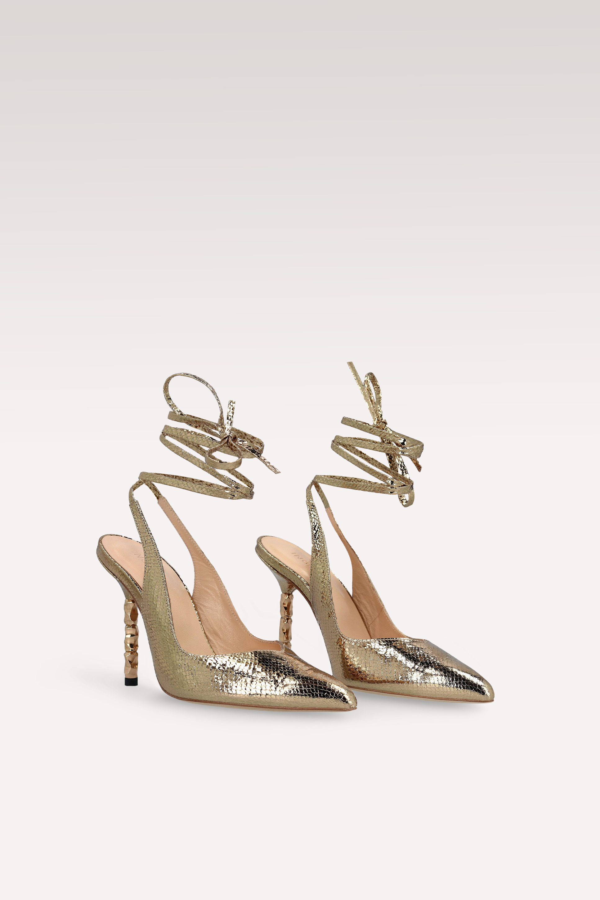 ASTRID 40 DARK GOLD LEATHER PUMPS