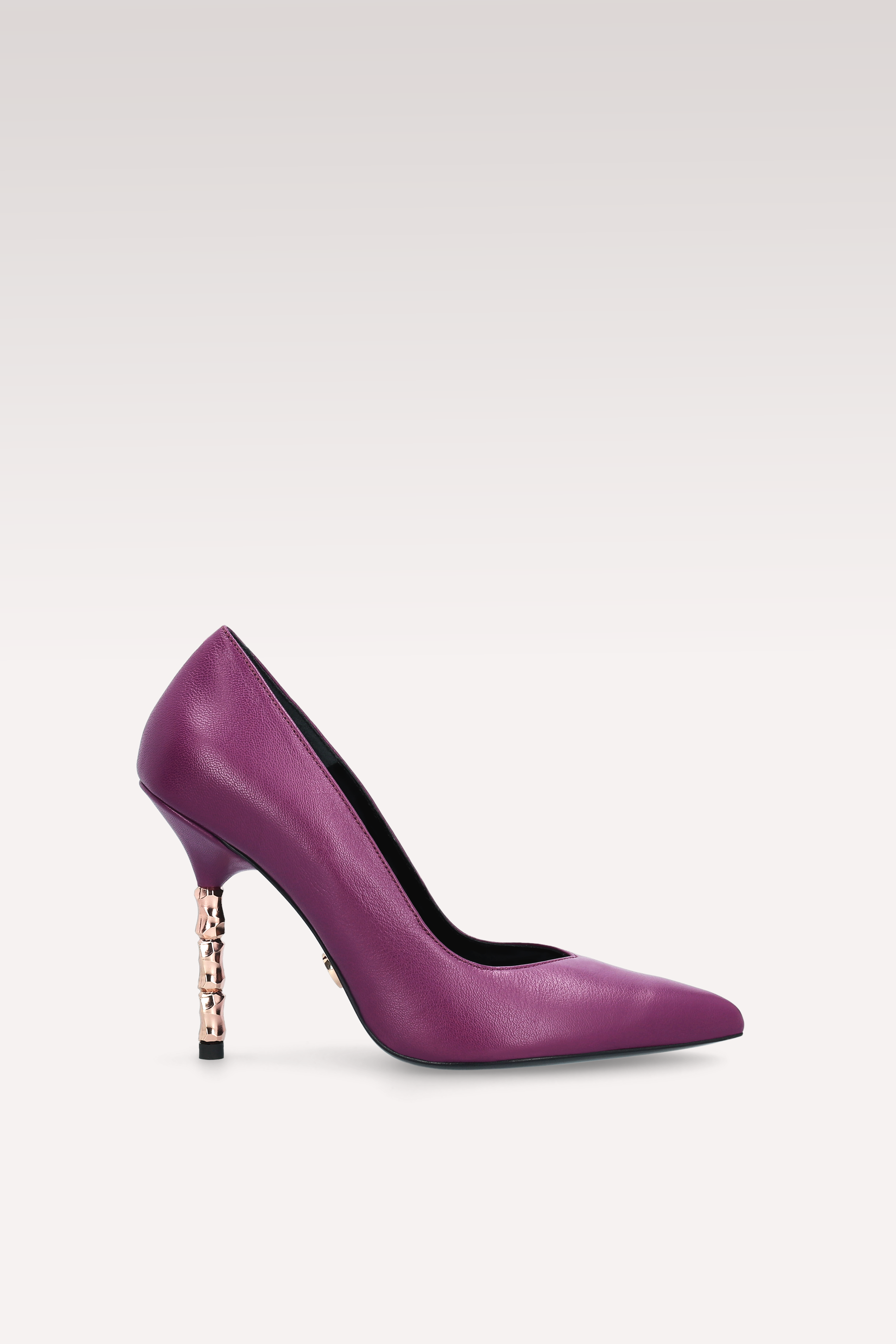 ASTRID DEC 03 PURPLE GLOSS LEATHER PUMPS