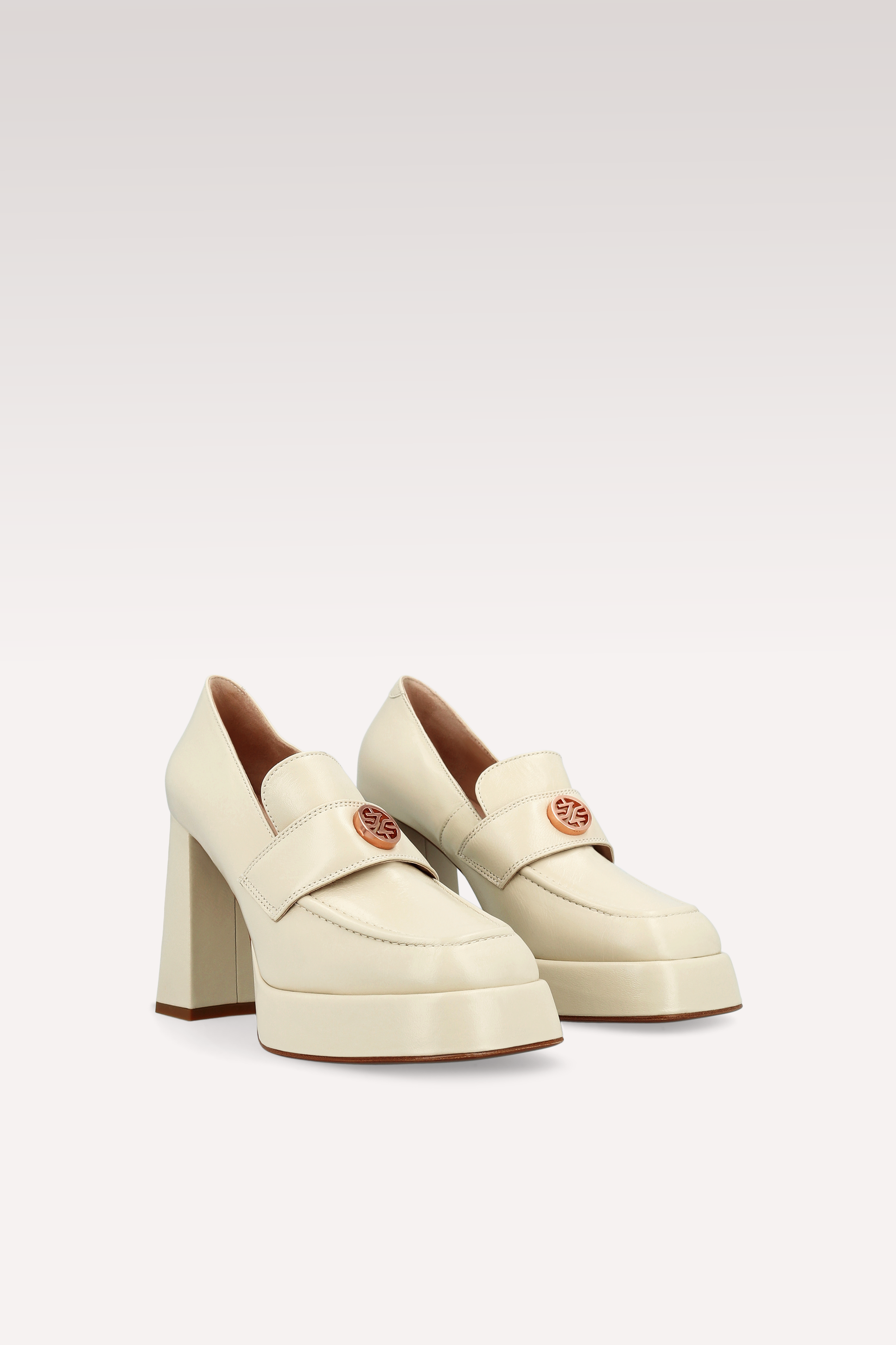 CINDY MOK 02 TOFU NAPPA LEATHER PLATFORM PUMPS