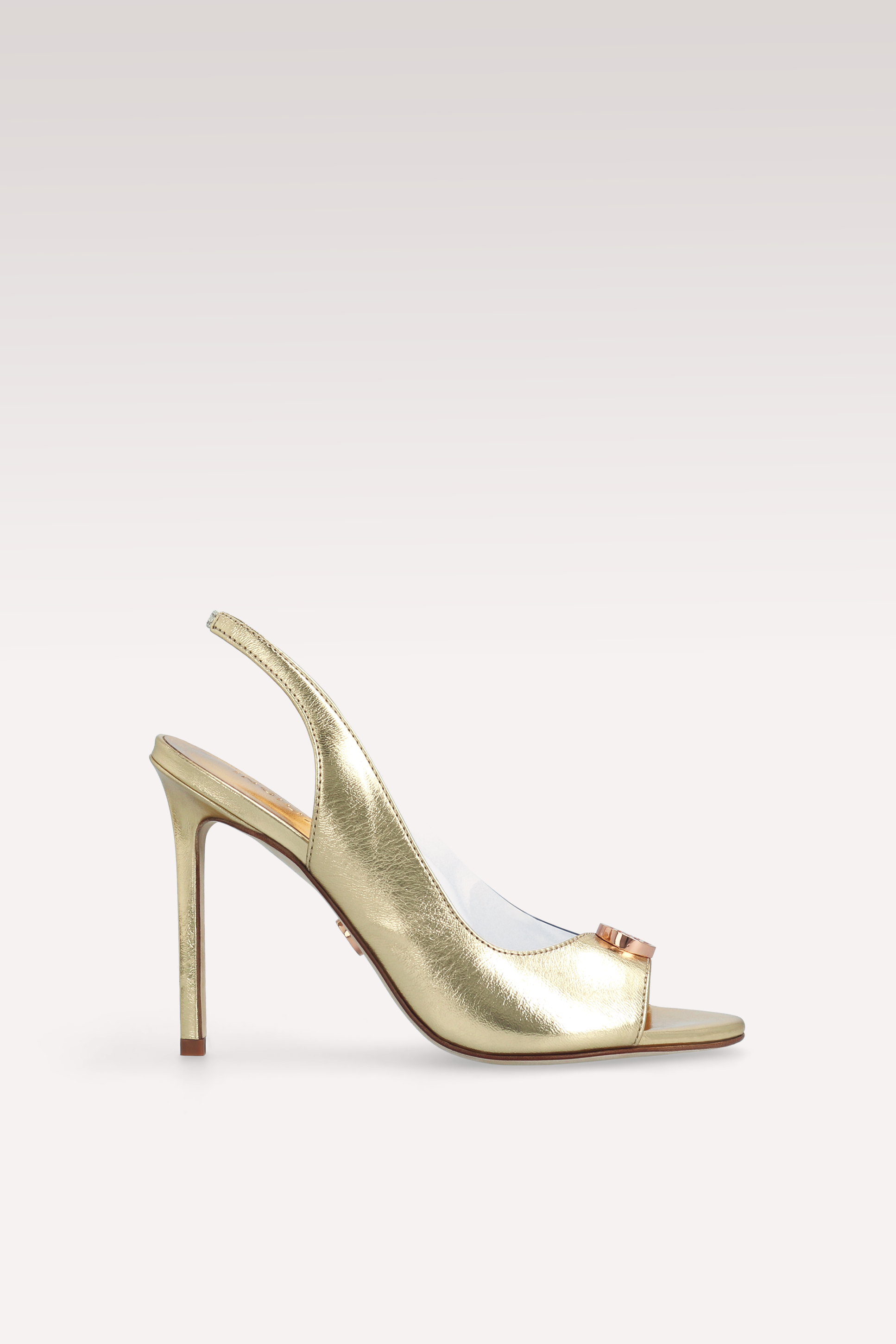 ATHENA 03 GOLD METALLIC LEATHER PUMPS