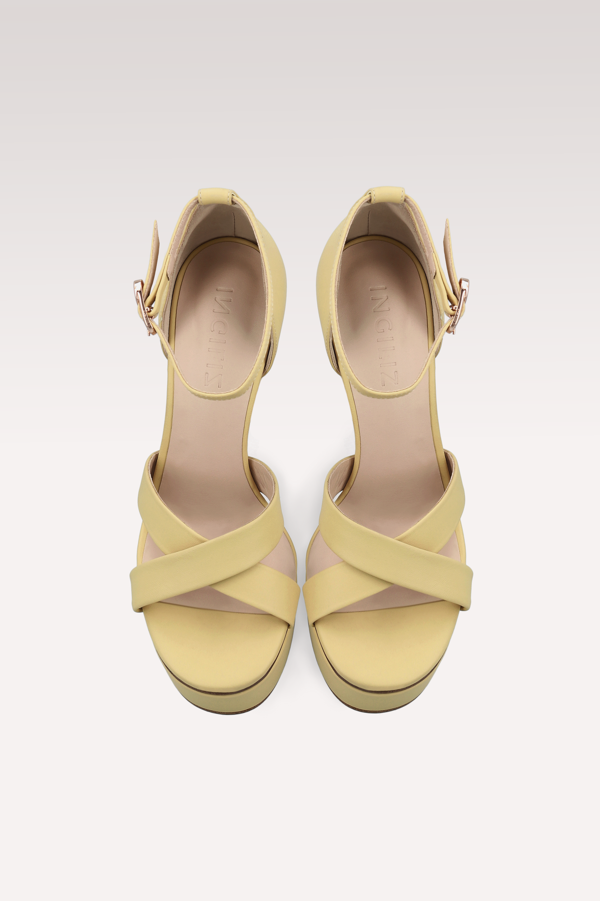PATTY BANANA YELLOW PLATFORM SANDALS