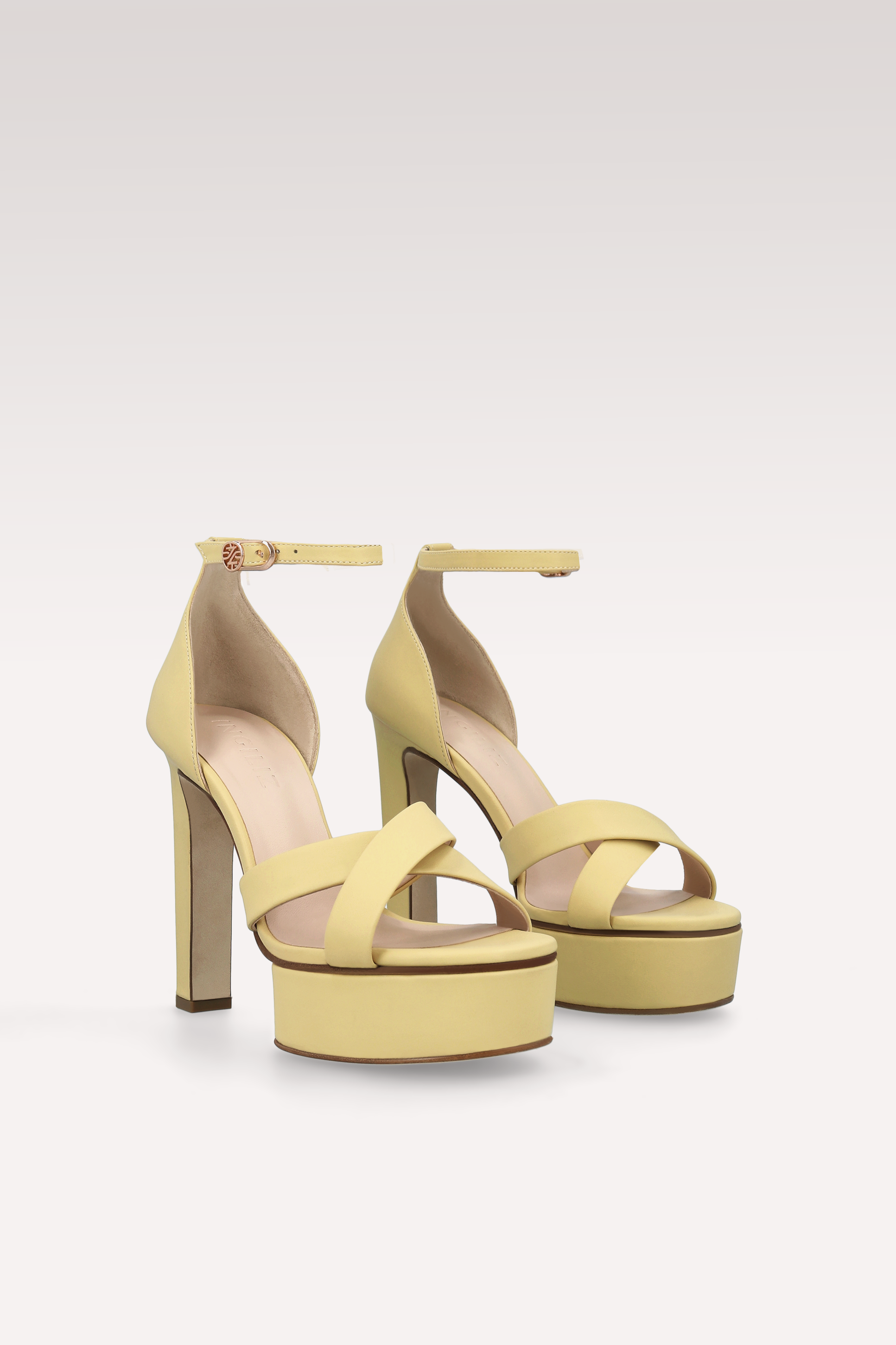 PATTY BANANA YELLOW PLATFORM SANDALS