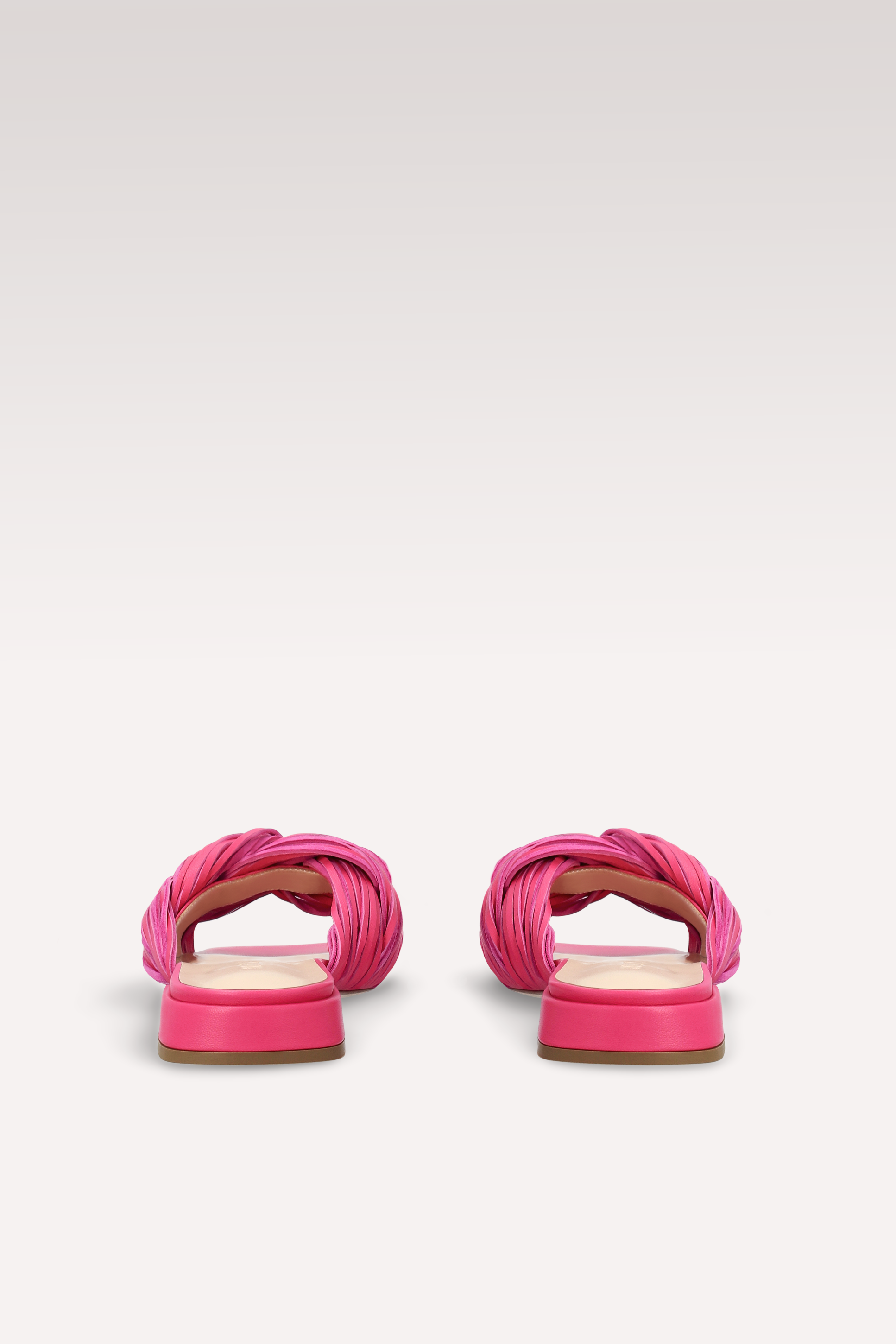 LEXI CYCLAMEN LEATHER AND SUEDE MULES