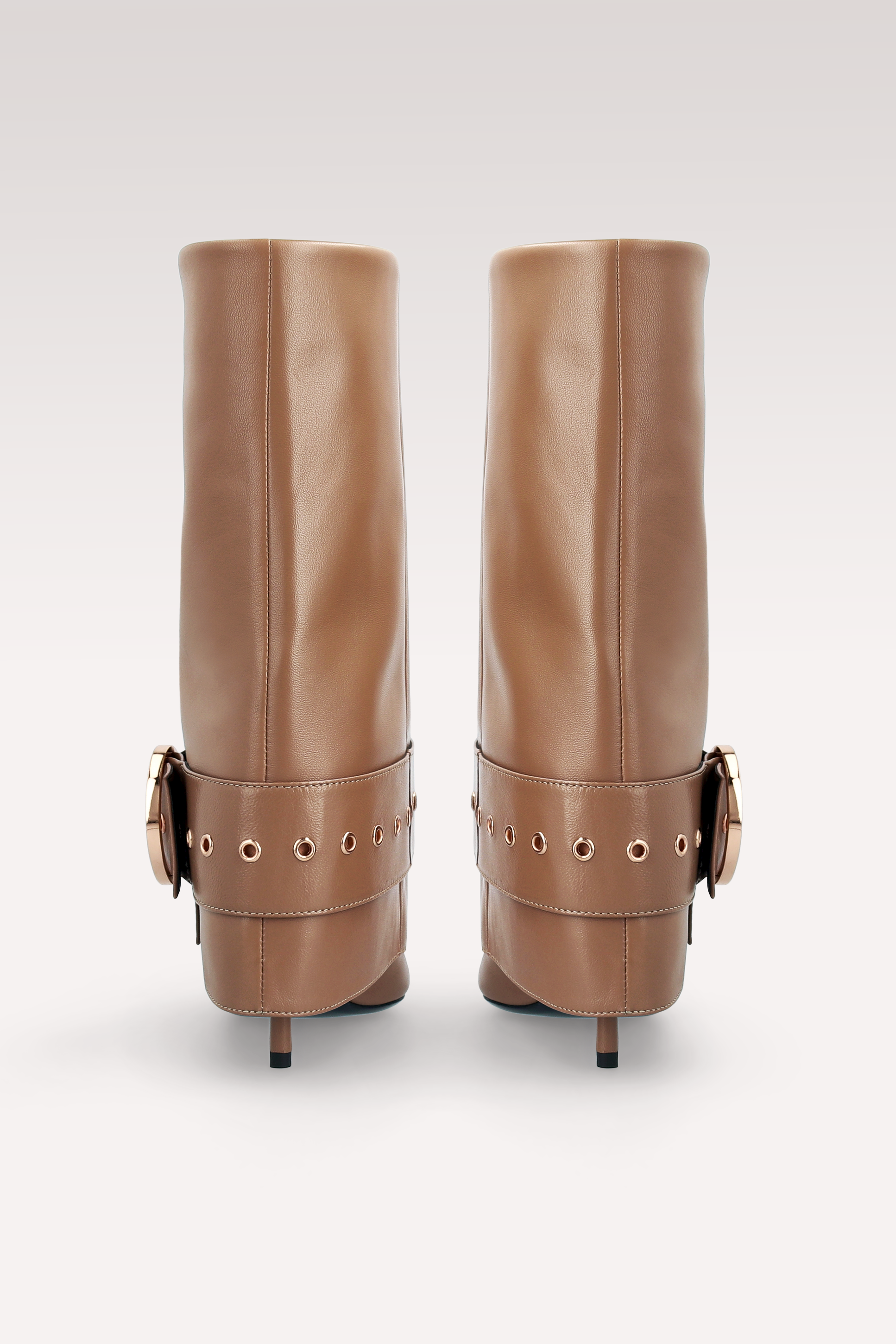 MIA 06 BROWN SMOOTH LEATHER BOOTS