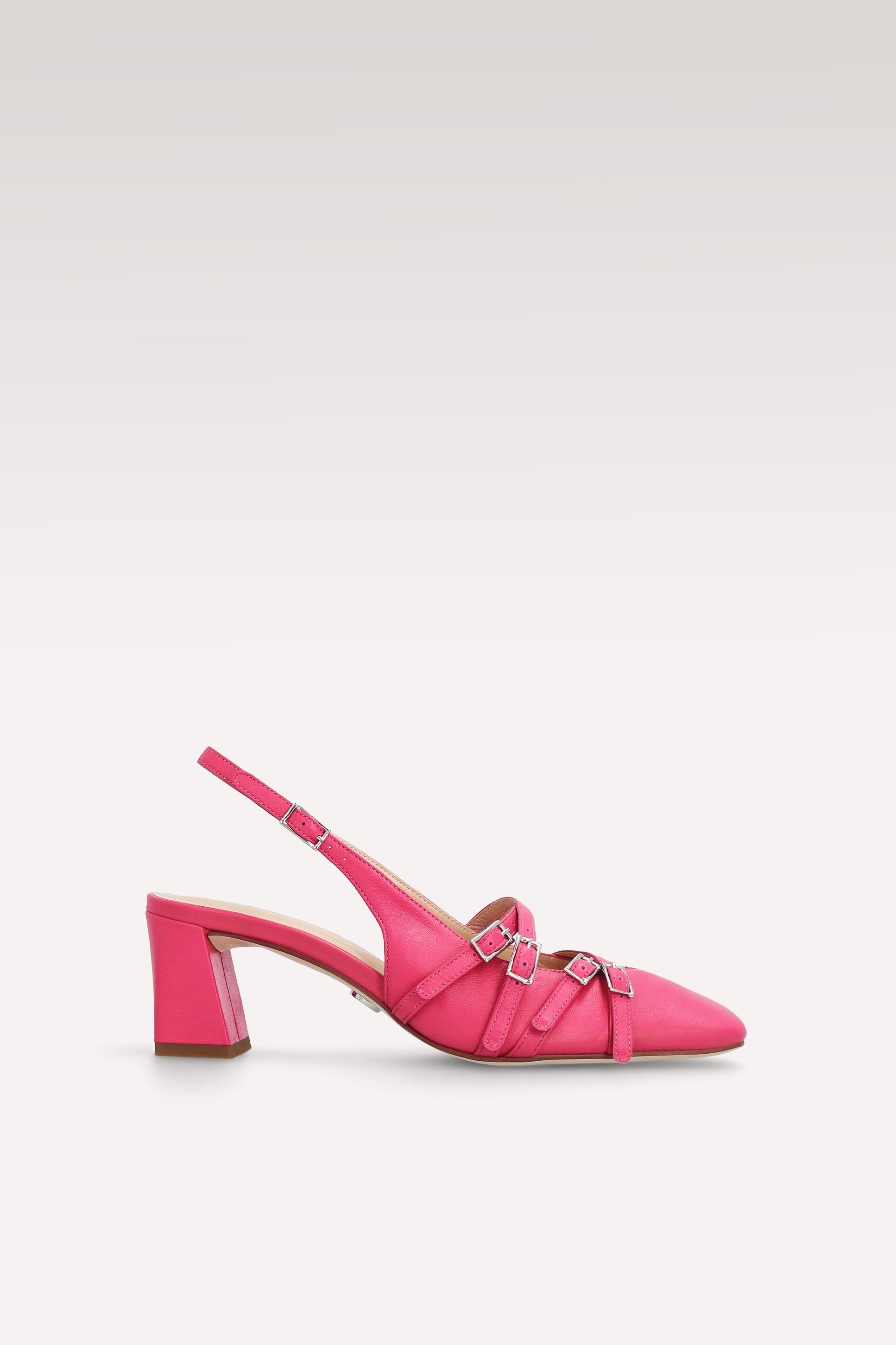 GEORGIA CYCLAMEN LEATHER SLINGBACK