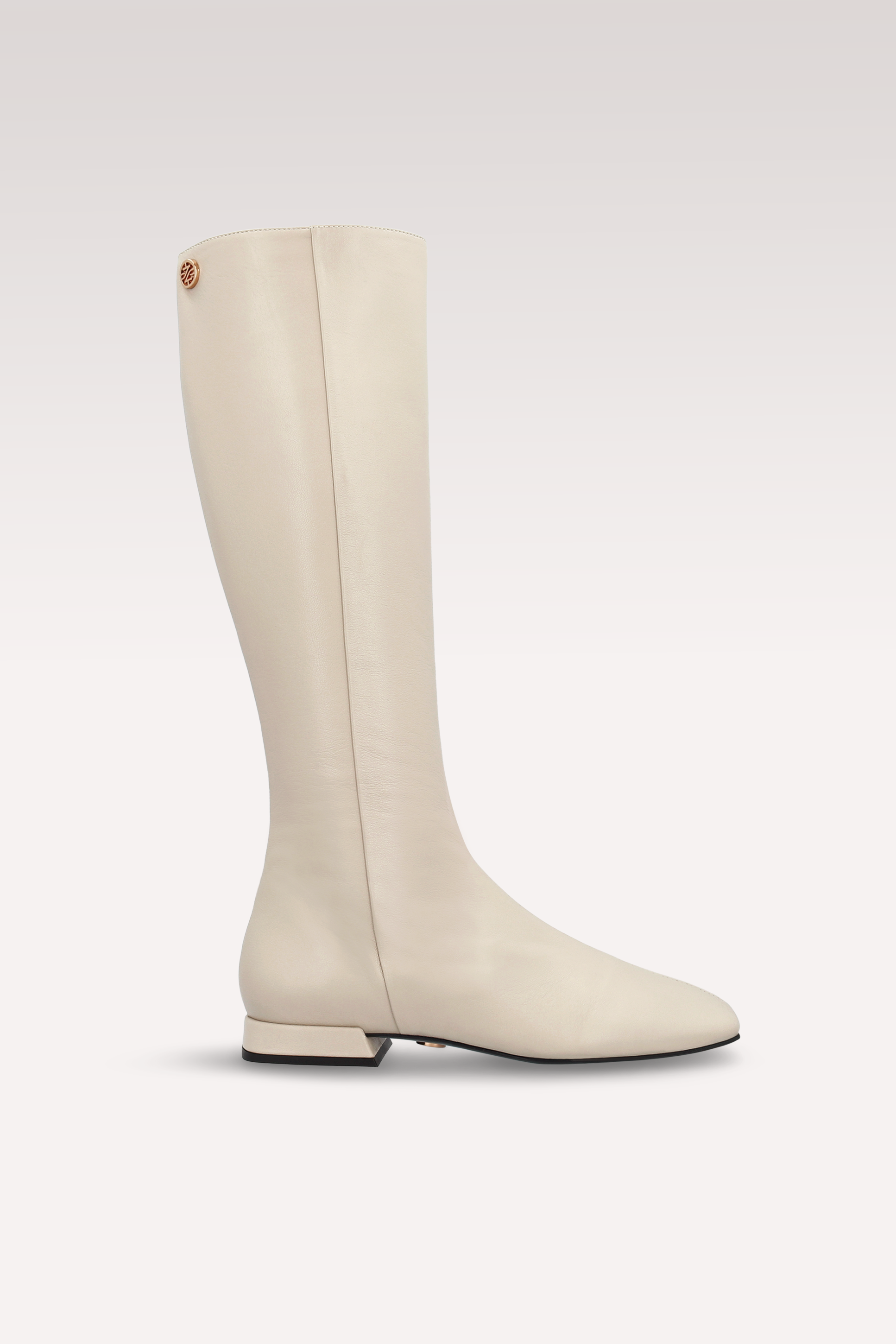 GILLY 02 BEIGE SMOOTH LEATHER BOOTS