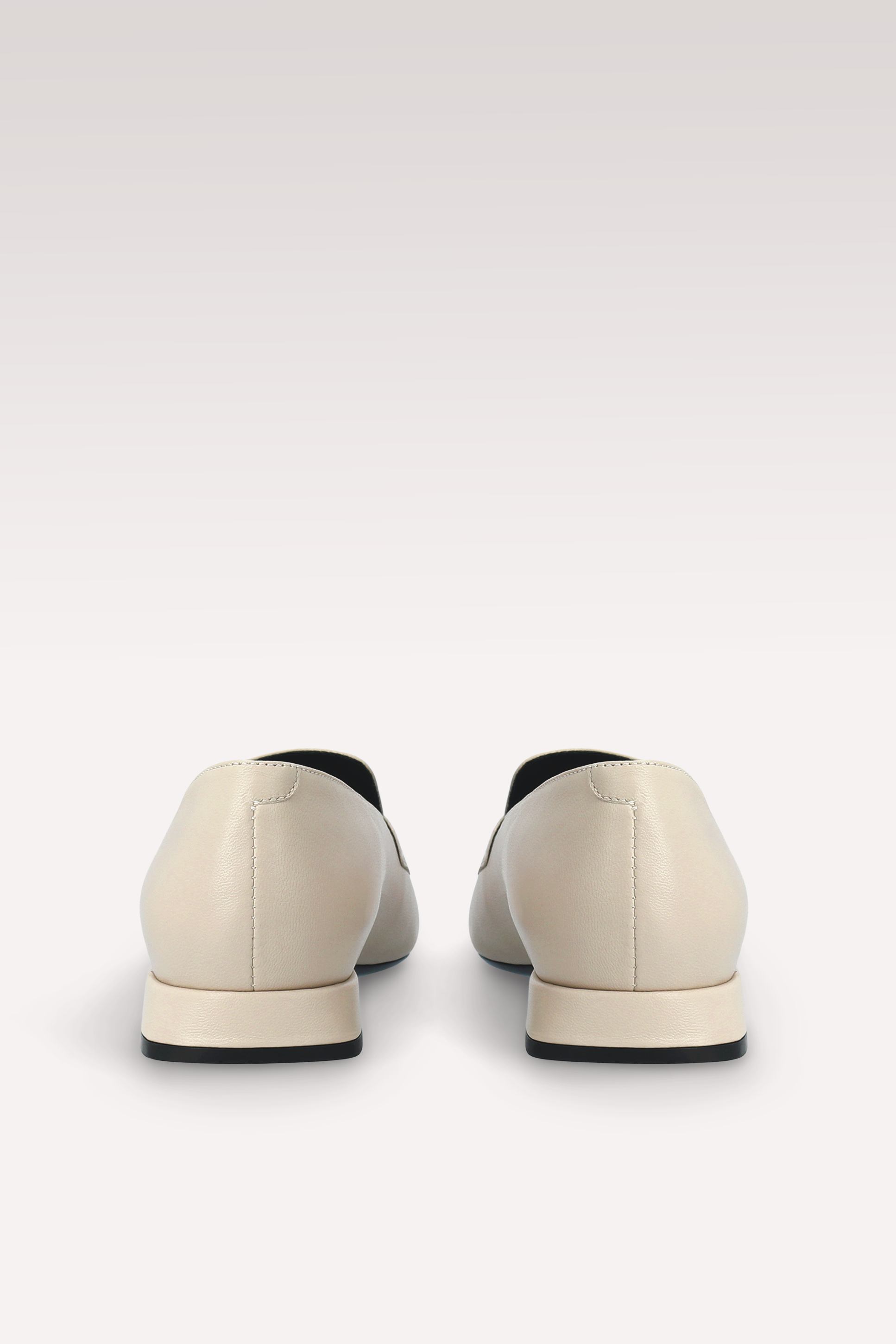 GILLY 03 BEIGE SMOOTH LEATHER LOAFERS