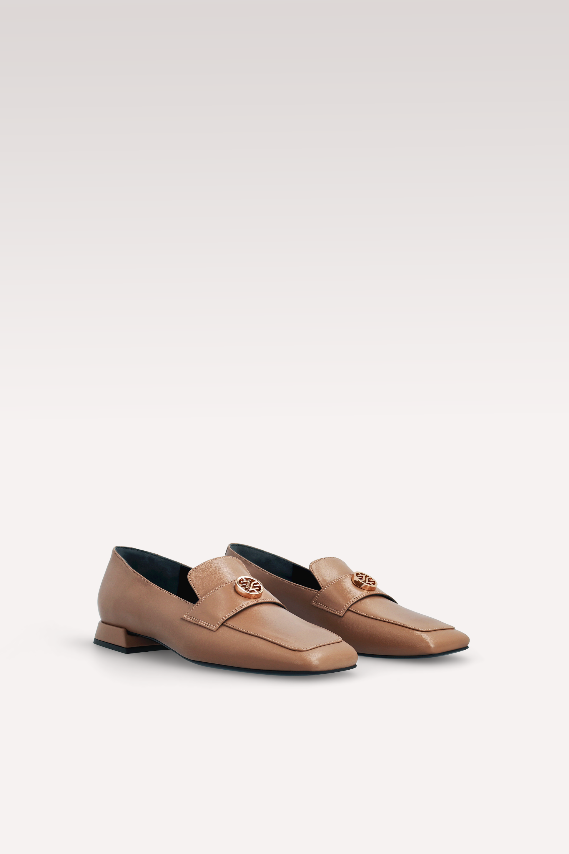 GILLY 03 BROWN SMOOTH LEATHER LOAFERS