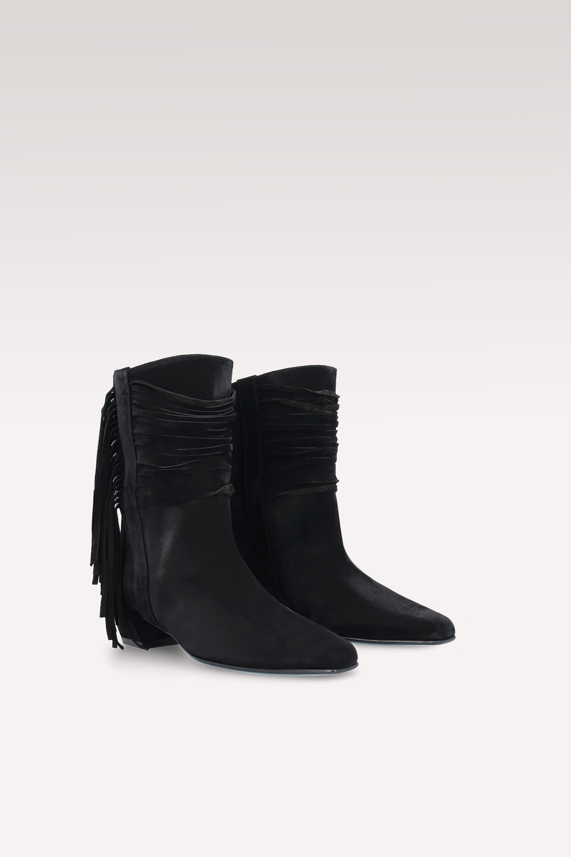 EMILY BLACK SUEDE LEATHER ANKLE BOOTS