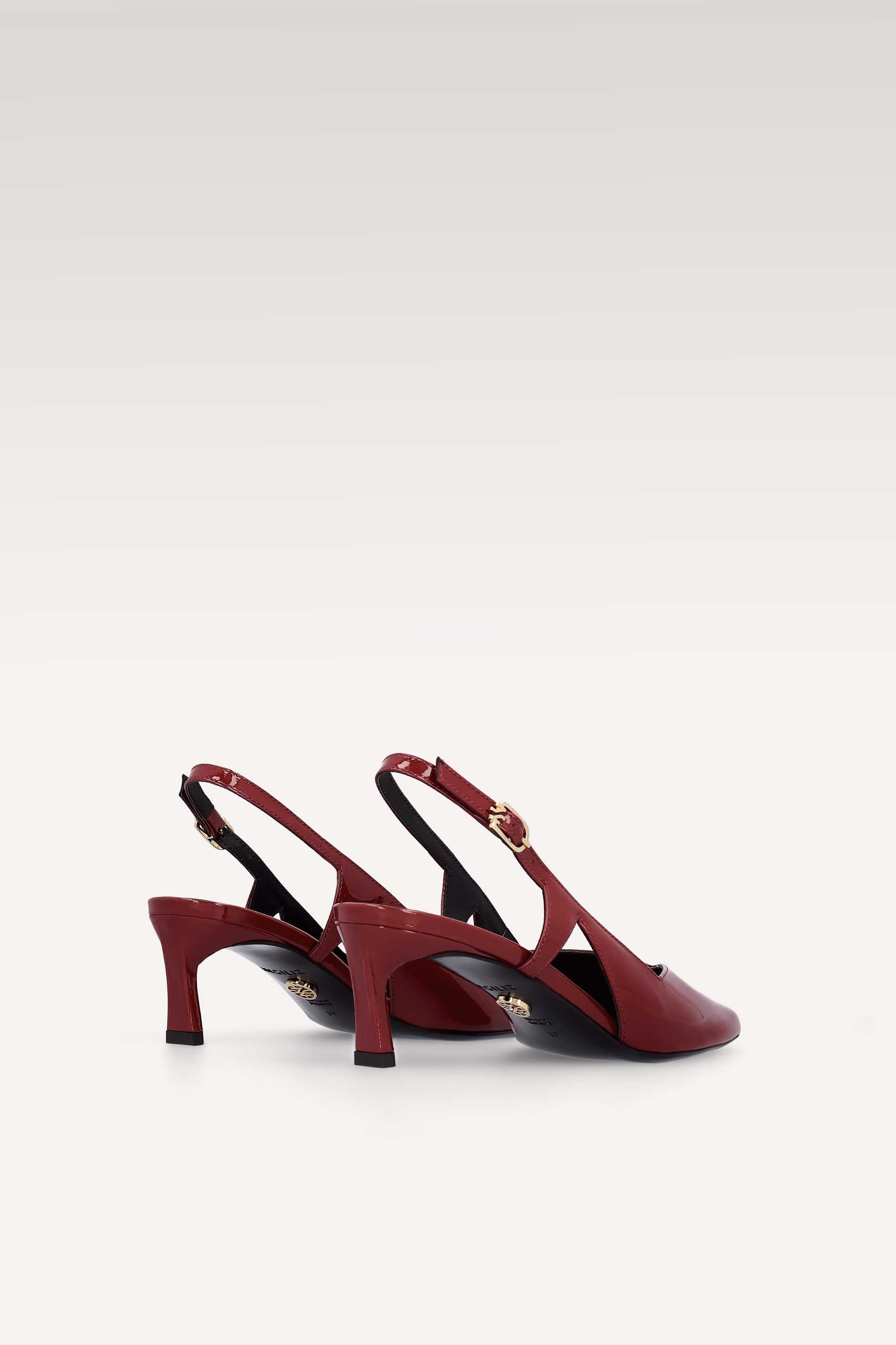 ORCHID CHERRY PATENT LEATHER SLINGBACK PUMPS