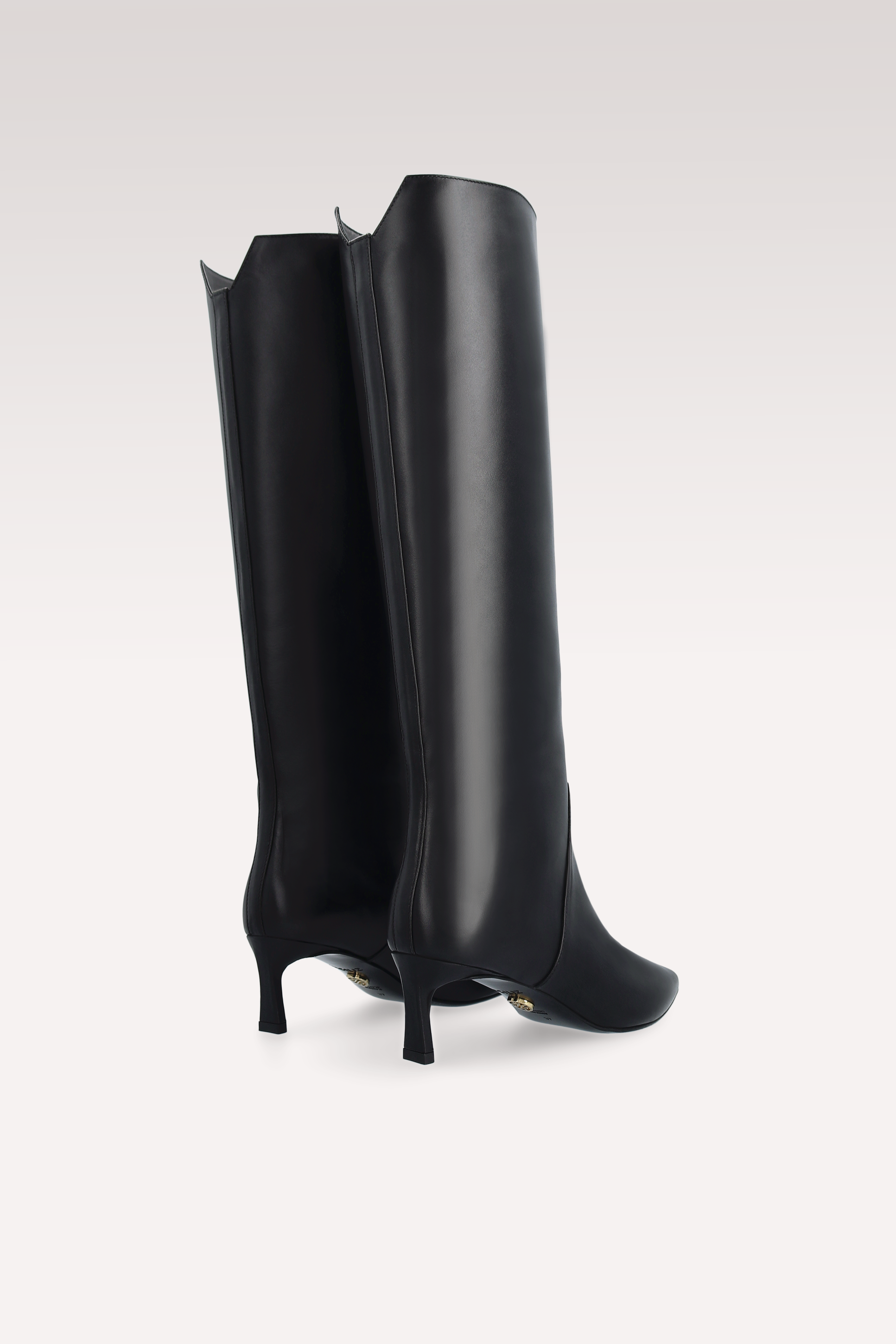 OLGA BLACK NAPPA LEATHER BOOTS AND COLETTE CROSSBODY BAG