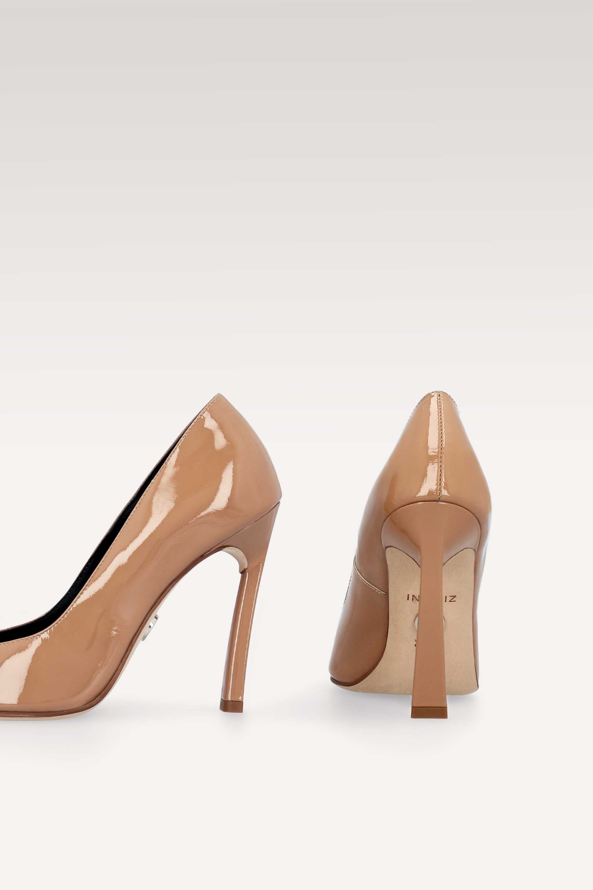 NAOMI SKIN PATENT LEATHER PUMPS