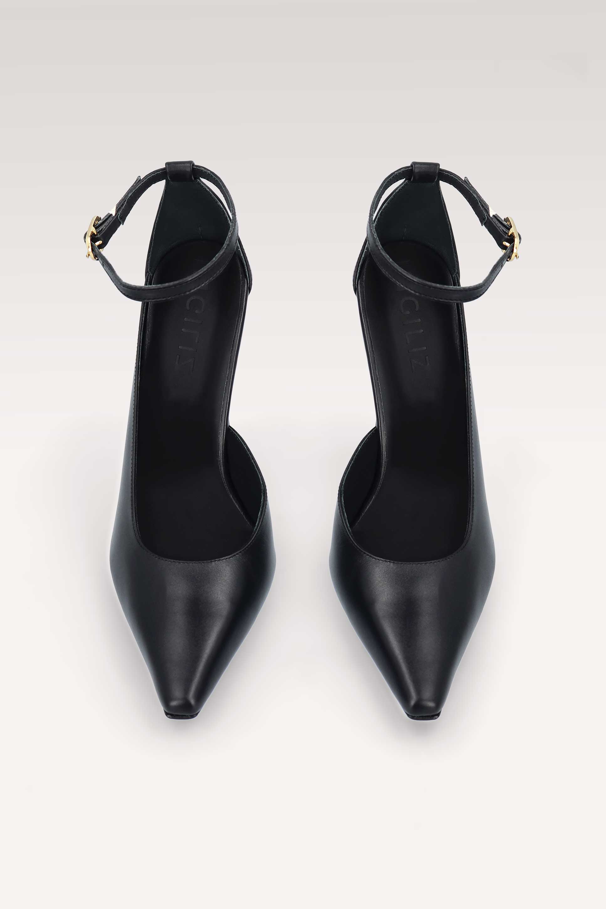 NORA BLACK NAPPA LEATHER PUMPS, COLETTE CROSSBODY BAG AND KENNIE REVERSABLE BELT