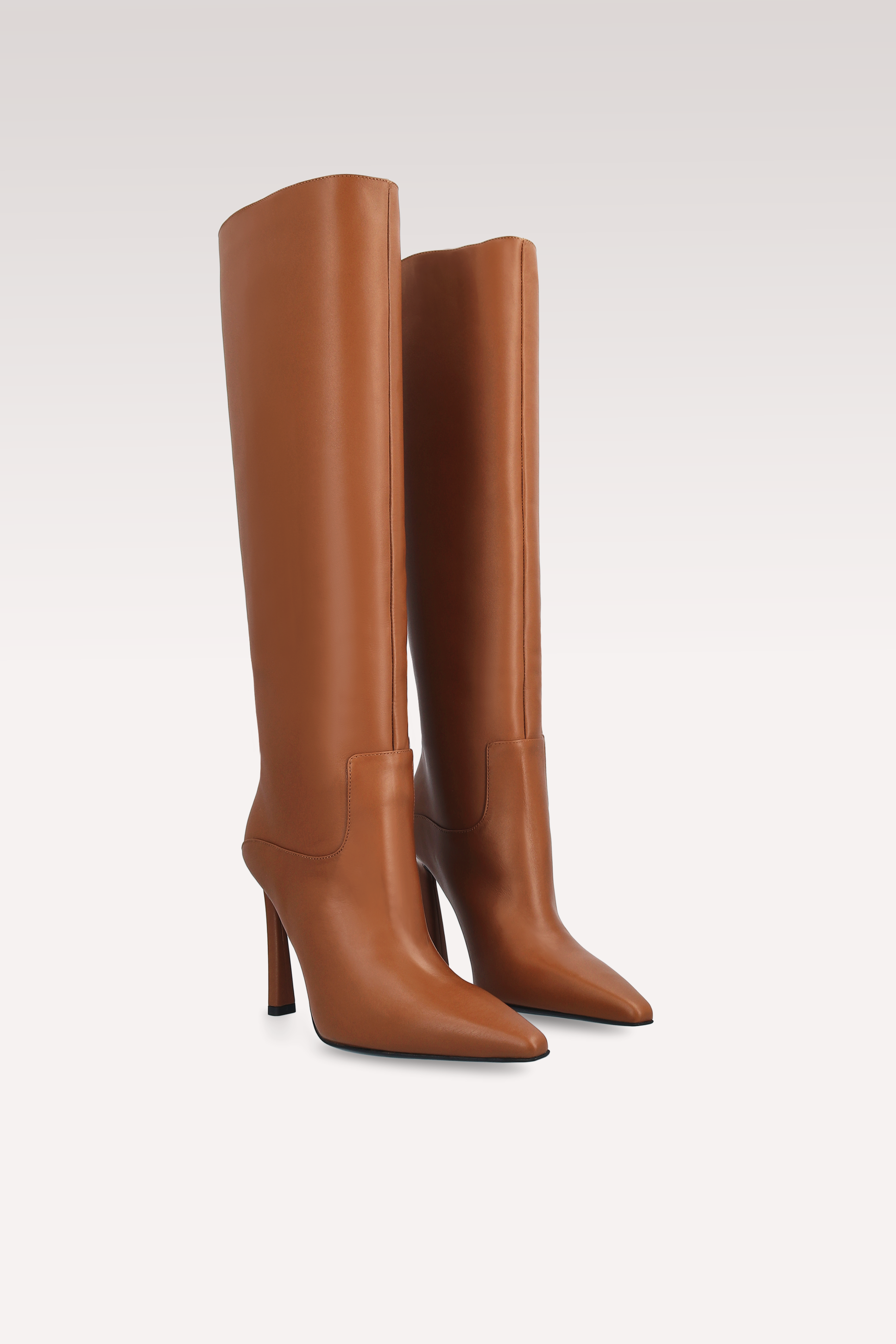 NATALIE BROWN NAPPA LEATHER BOOTS