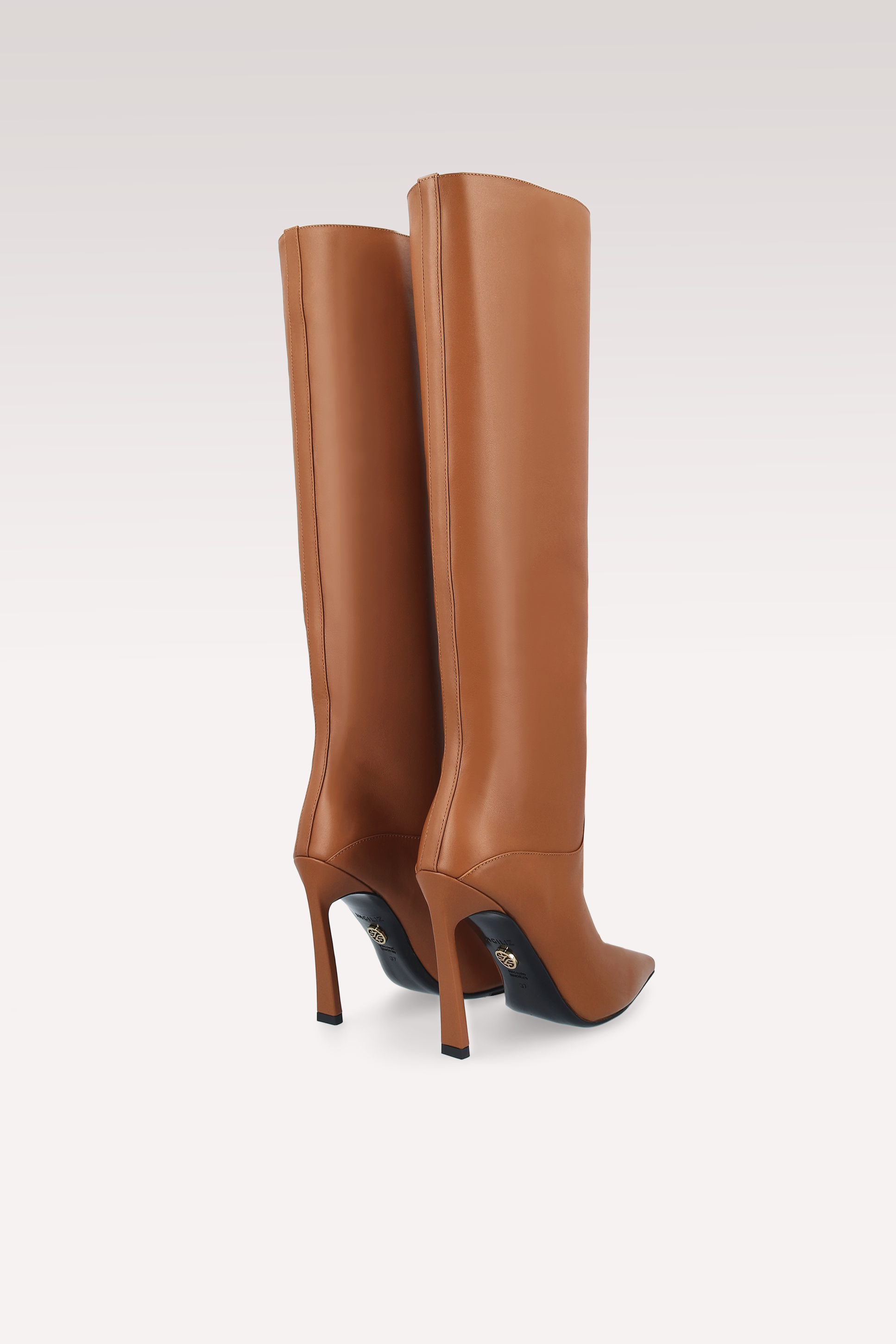 STIVALI NATALIE IN PELLE NAPPA MARRONE