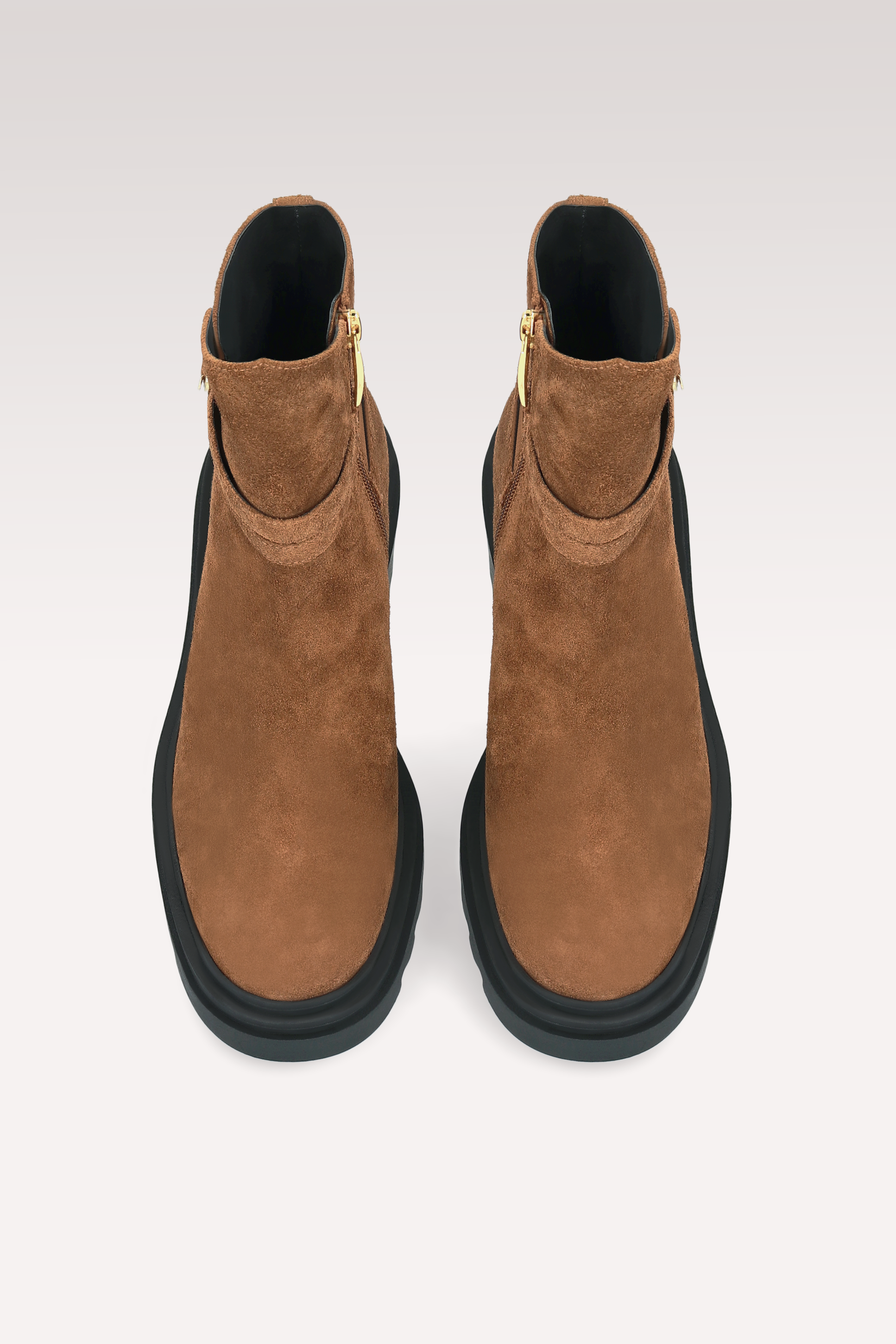 STIVALETTI VANESSA IN PELLE SCAMOSCIATA MARRONE
