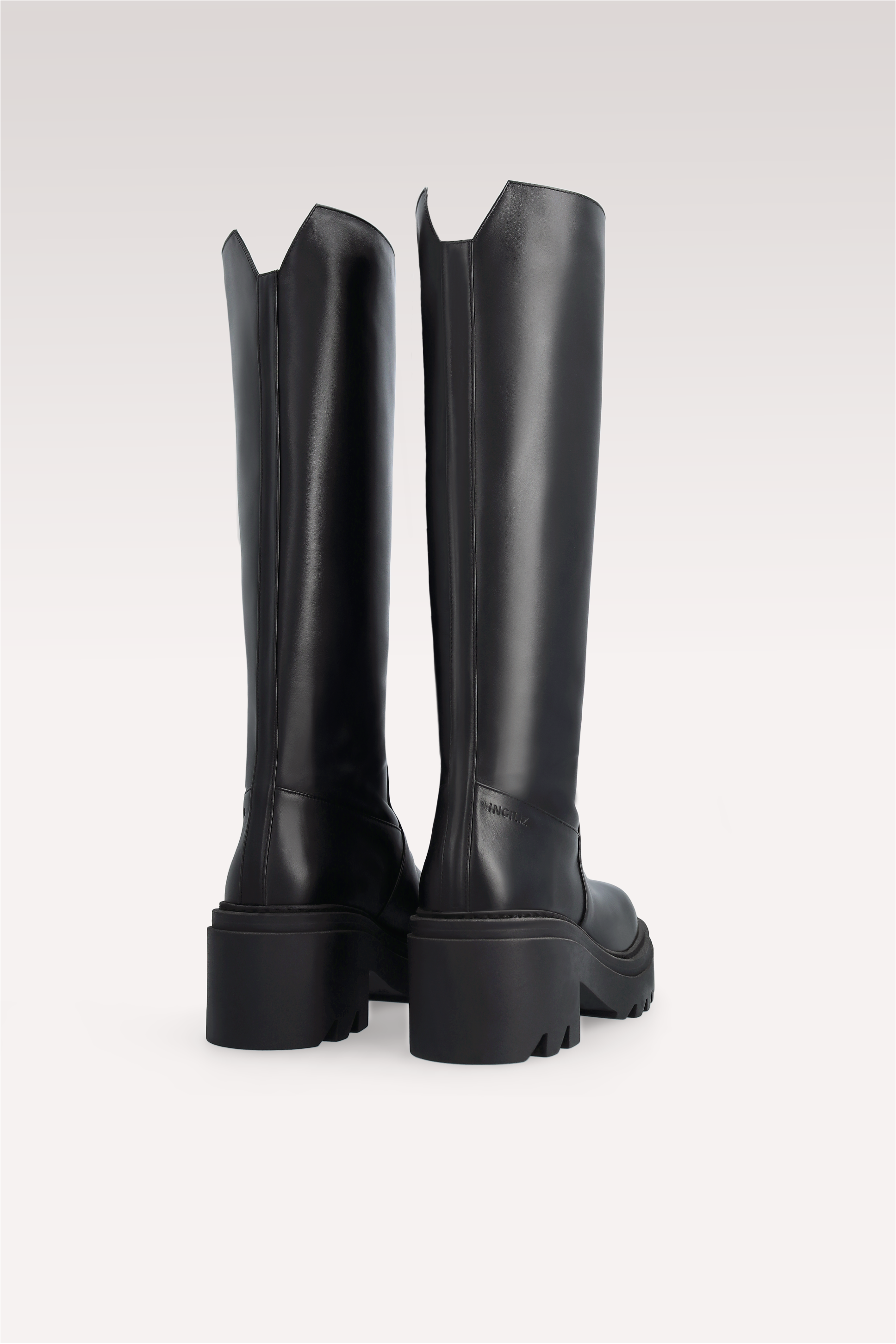 VIVIAN BLACK NAPPA LEATHER BOOTS