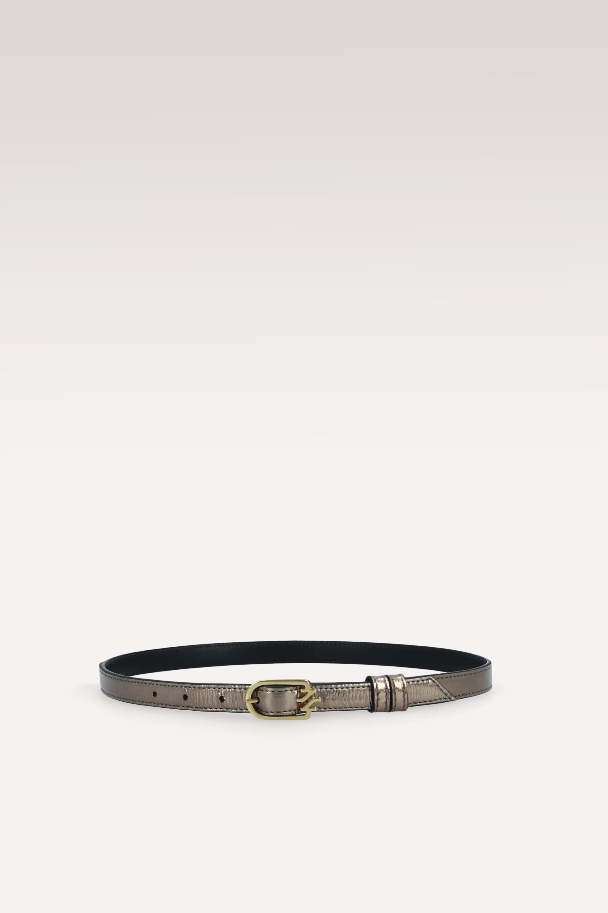 FIONA BRASS METALLIC WRINKLED LEATHER CROSSBODY BAG AND JULIE LEATHER BELT