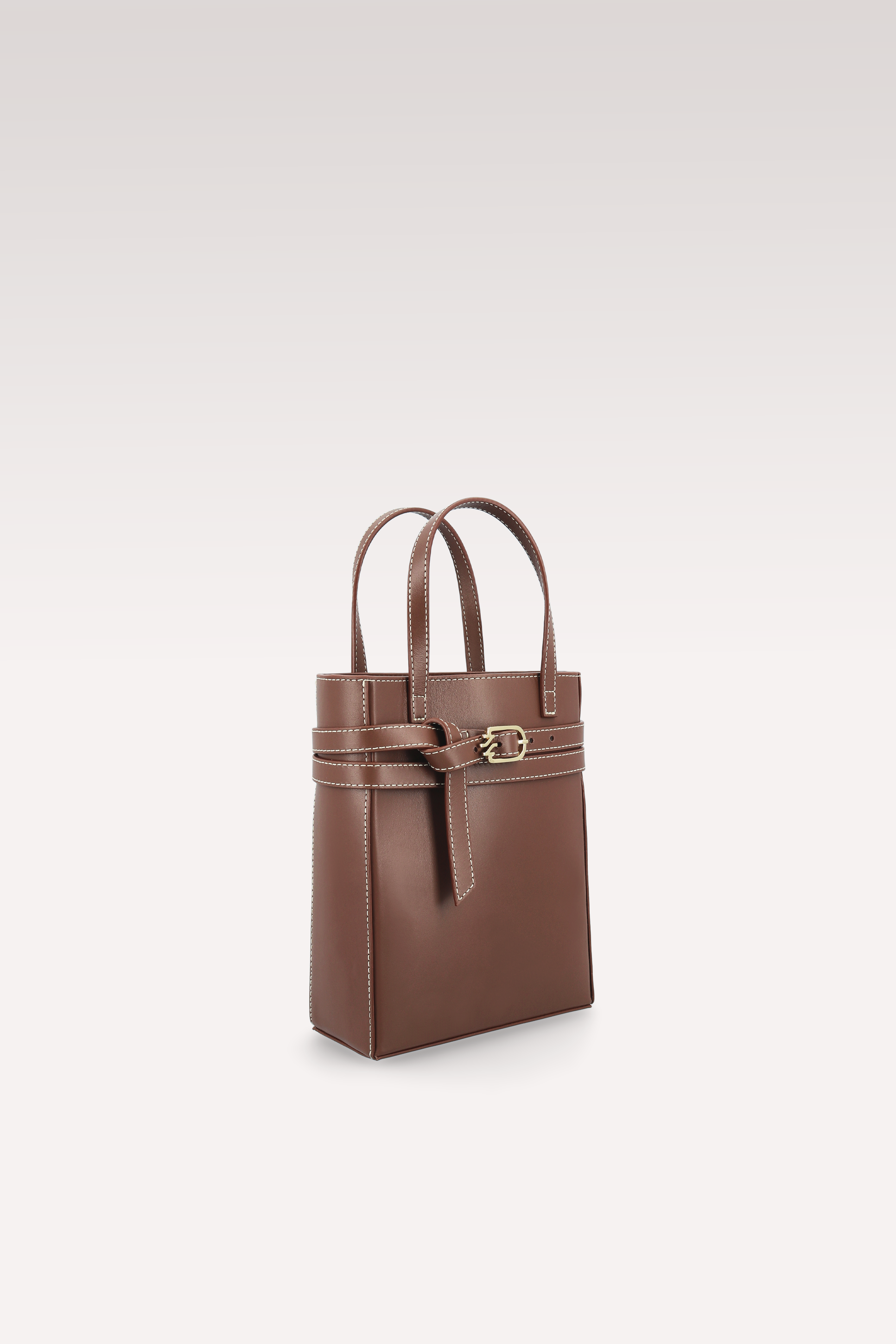 CARRIE CHESTNUT NAPPA LEATHER CROSSBODY BAG