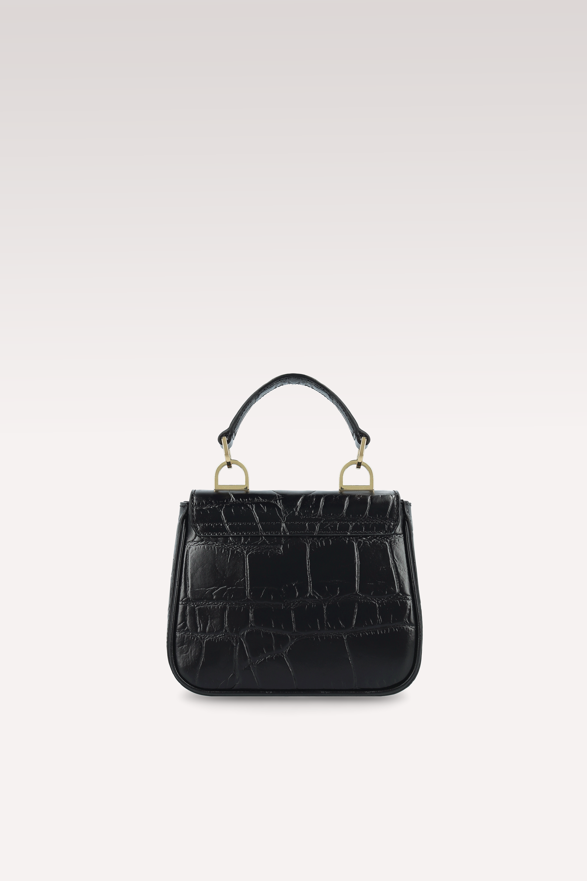 STIVALETTI IN PELLE GOFFRATA COCCO NERO ORIANA E MINI BORSA MILLY