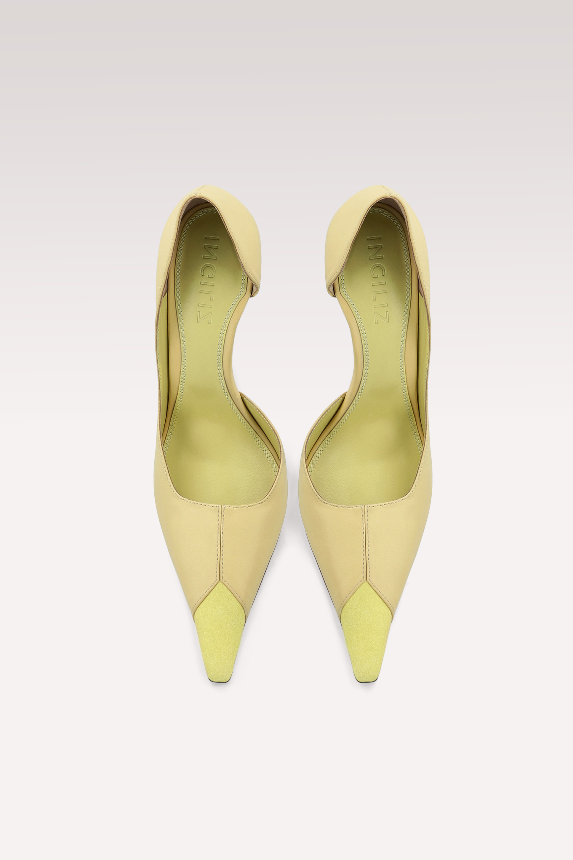 DECOLLETÉ VESPER IN PELLE GIALLO PASTELLO