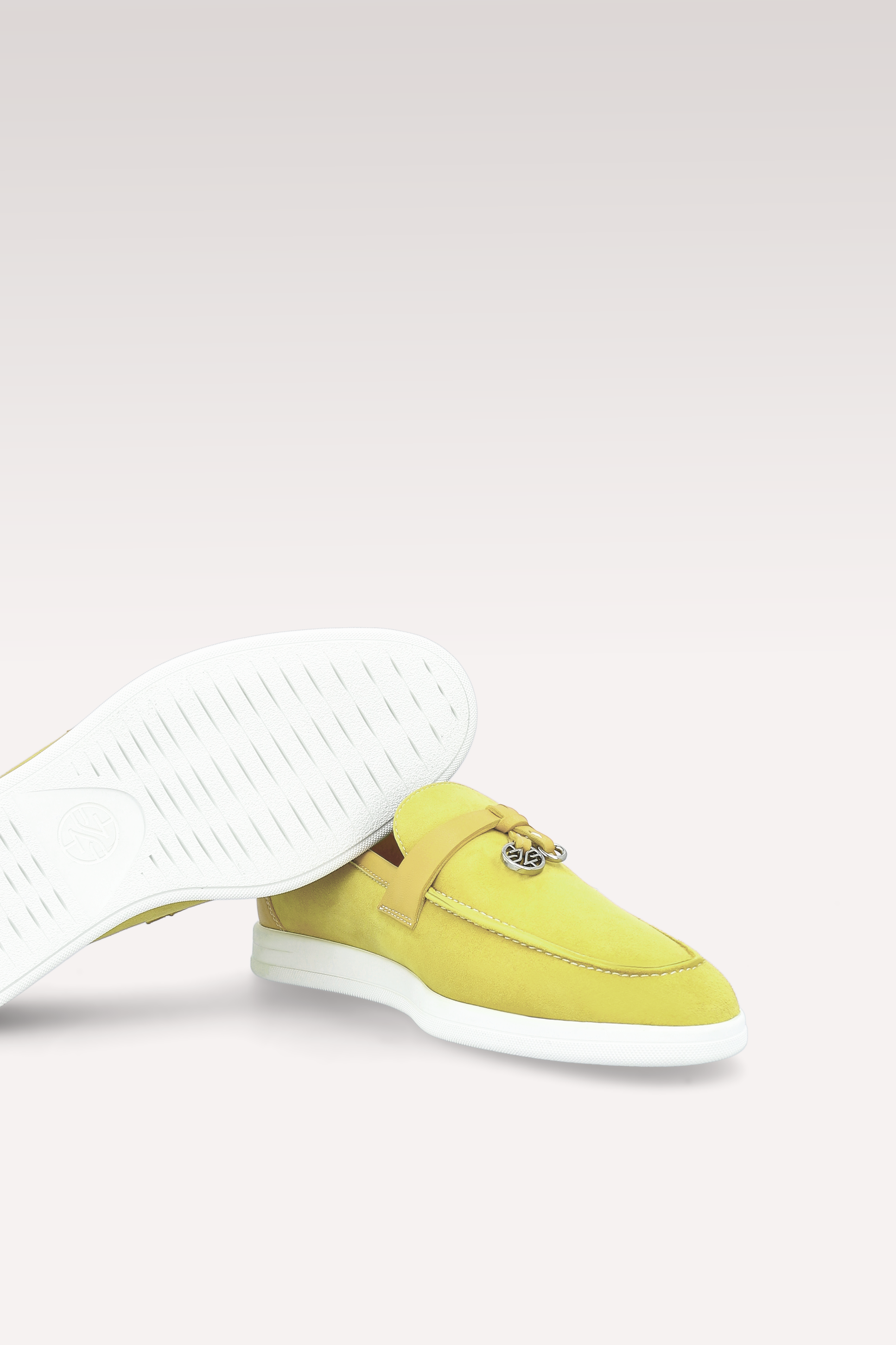 MOCASSINI PRIVE IN SUEDE E PELLE GIALLI