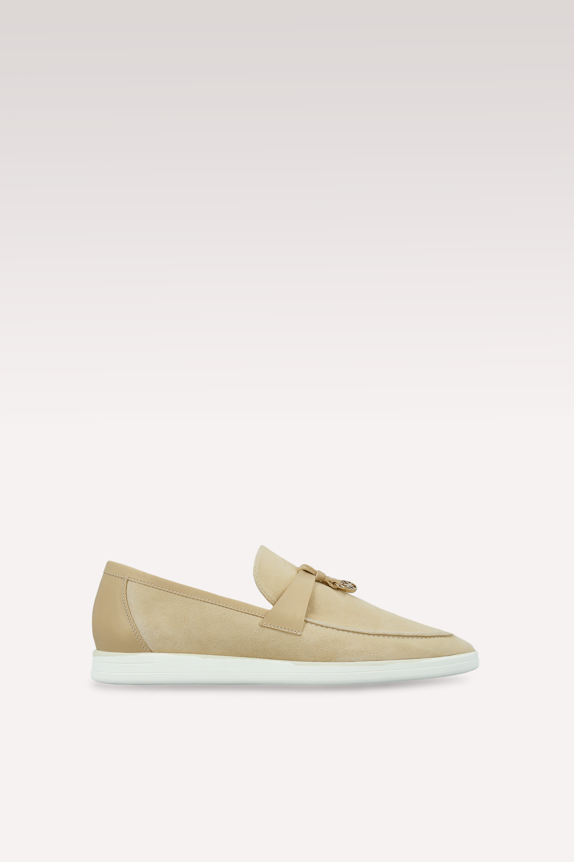PRIVE NUDE SUEDE AND LEATHER LOAFERS/ CIPRO 7026 БЕЖ