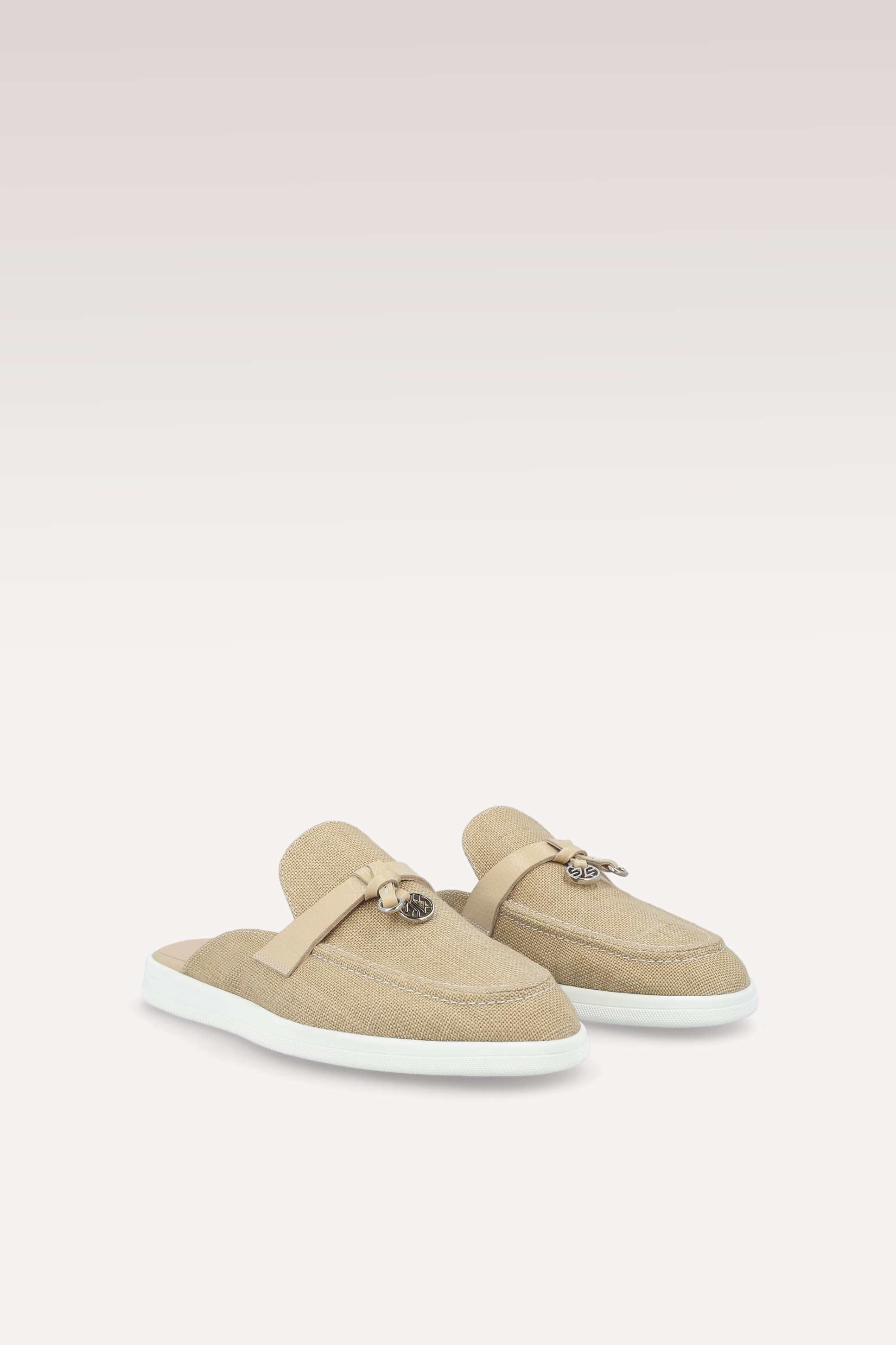 ECLAT BEIGE LINEN MULES