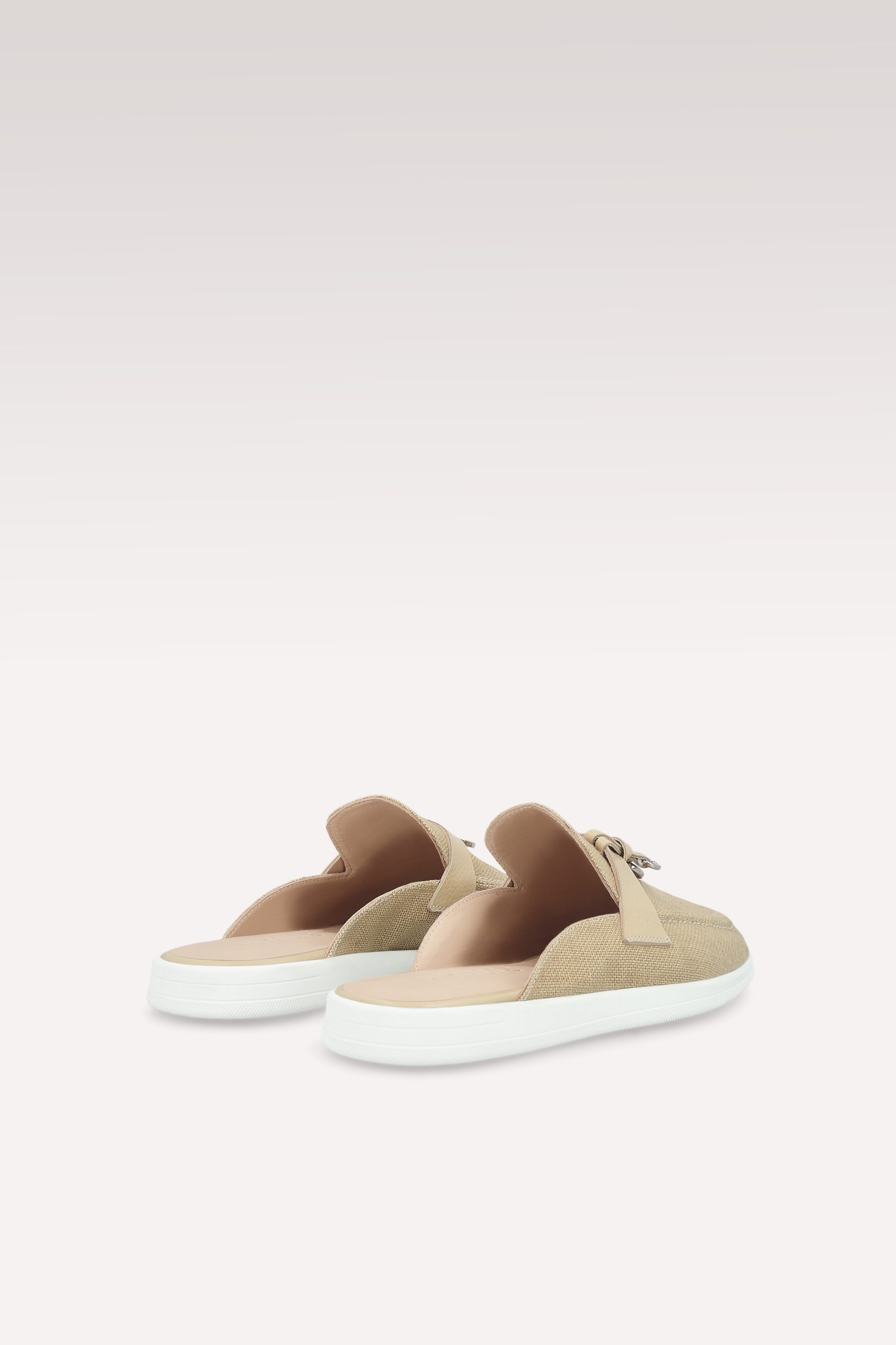 ECLAT BEIGE LINEN MULES