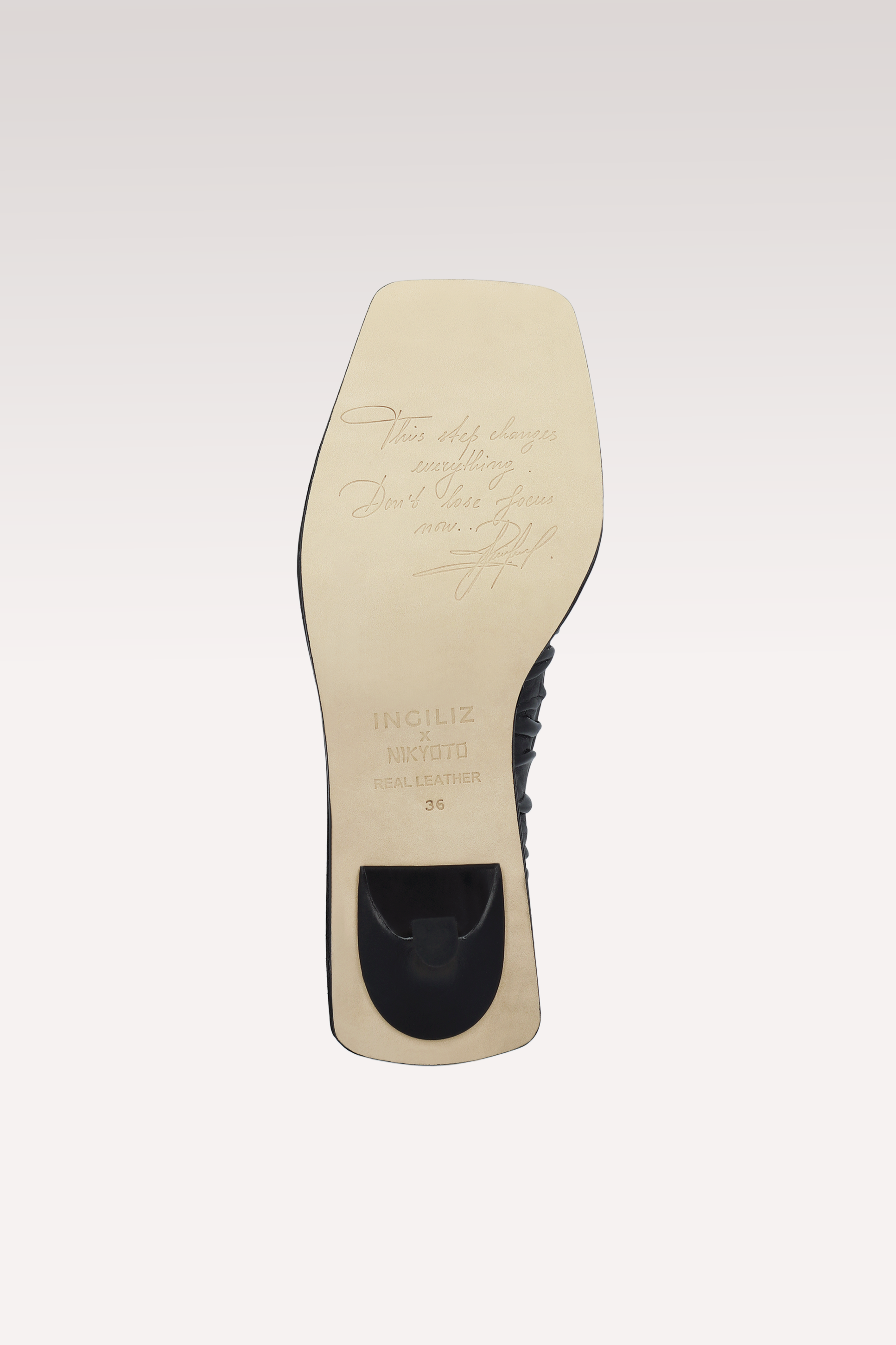 KA BLACK SOFT NAPPA LEATHER PUMPS