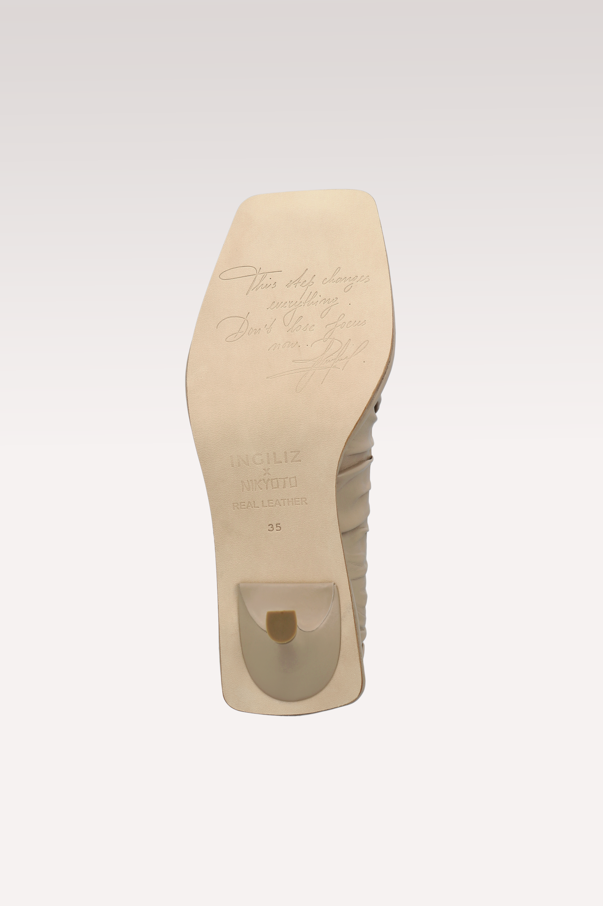 NI TAUPE SOFT NAPPA LEATHER PUMPS