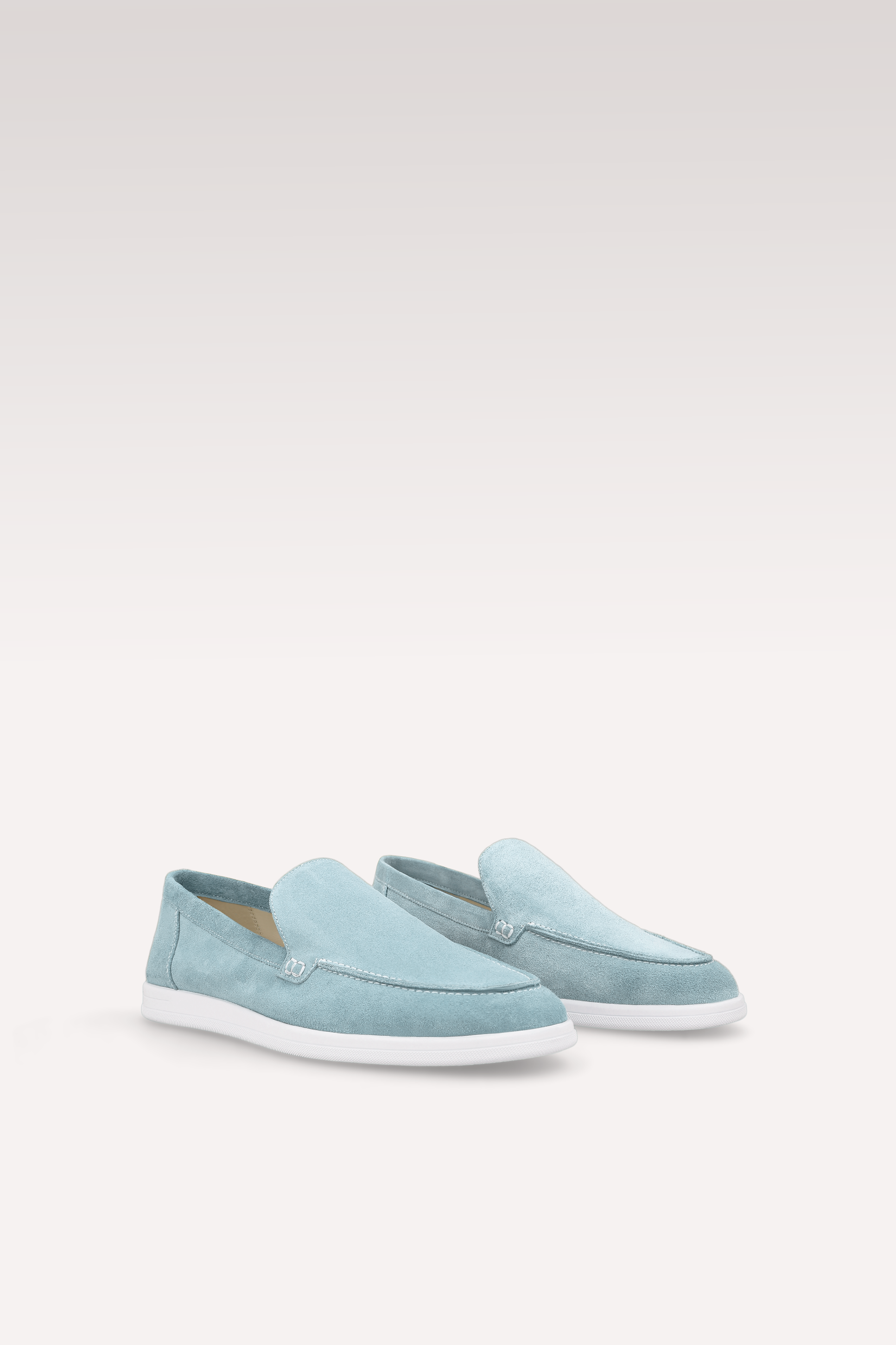 SENNA BLUE SUEDE LEATHER LOAFERS