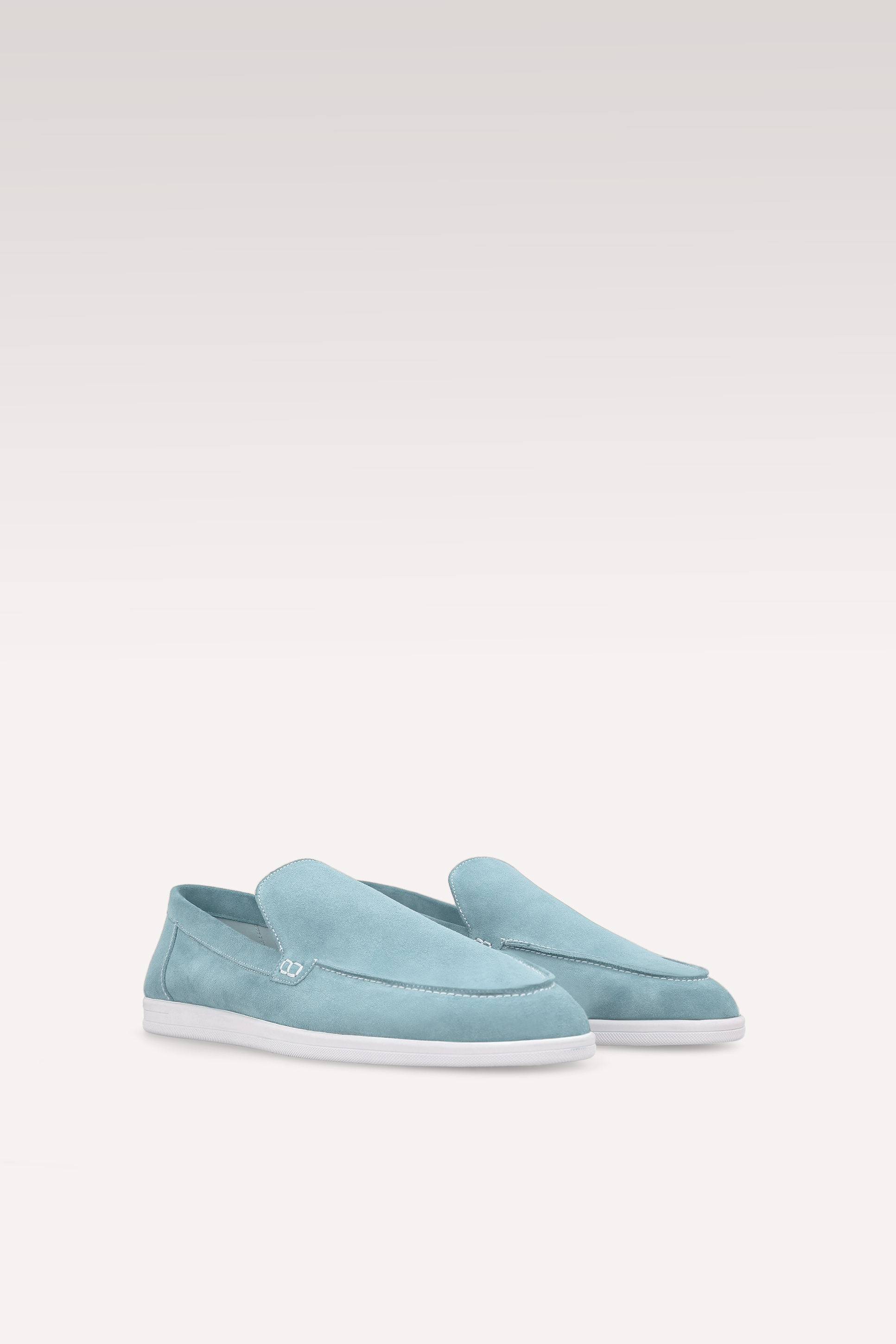 SENNA BLUE SUEDE LEATHER LOAFERS