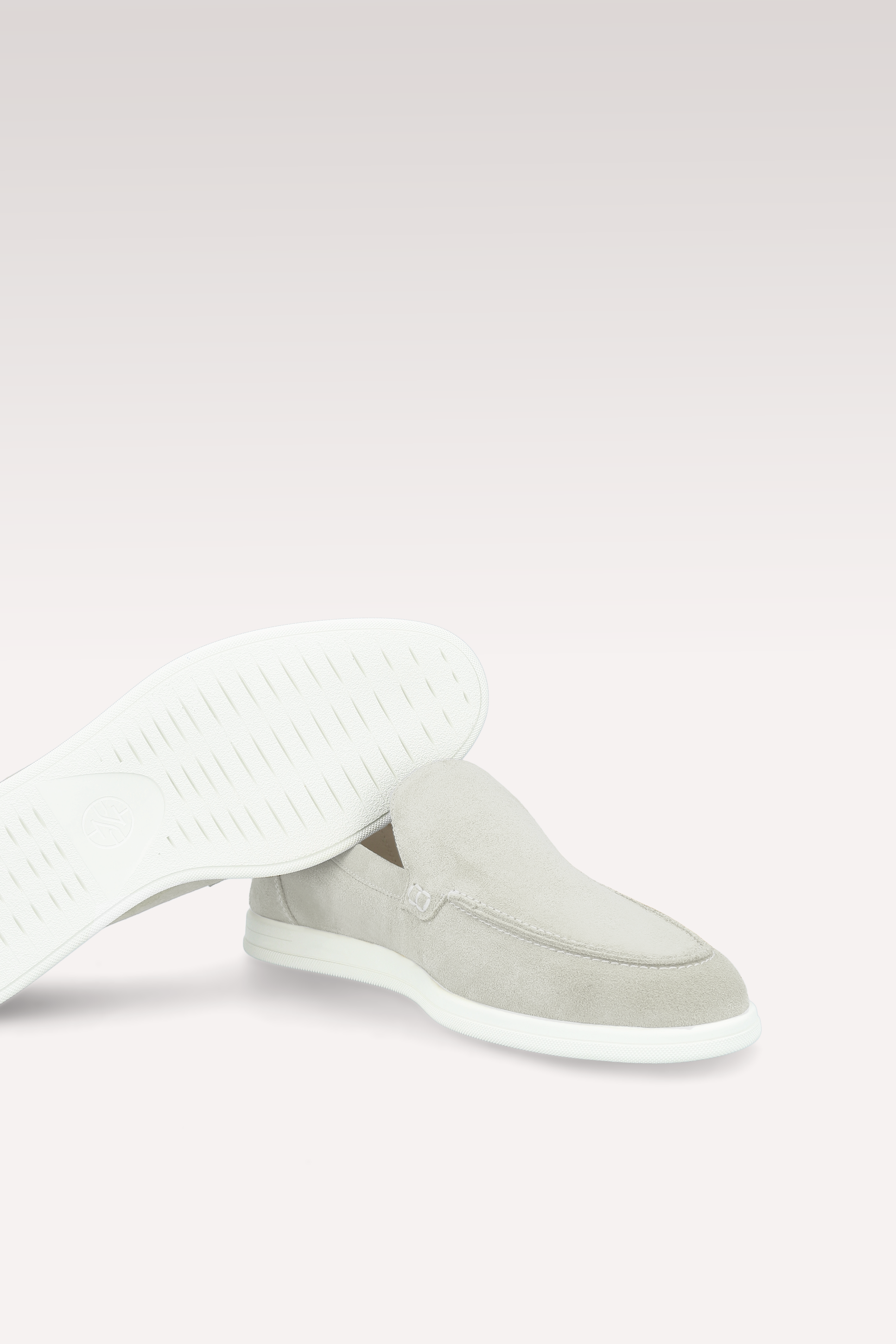 SENNA OFF WHITE SUEDE LEATHER LOAFERS