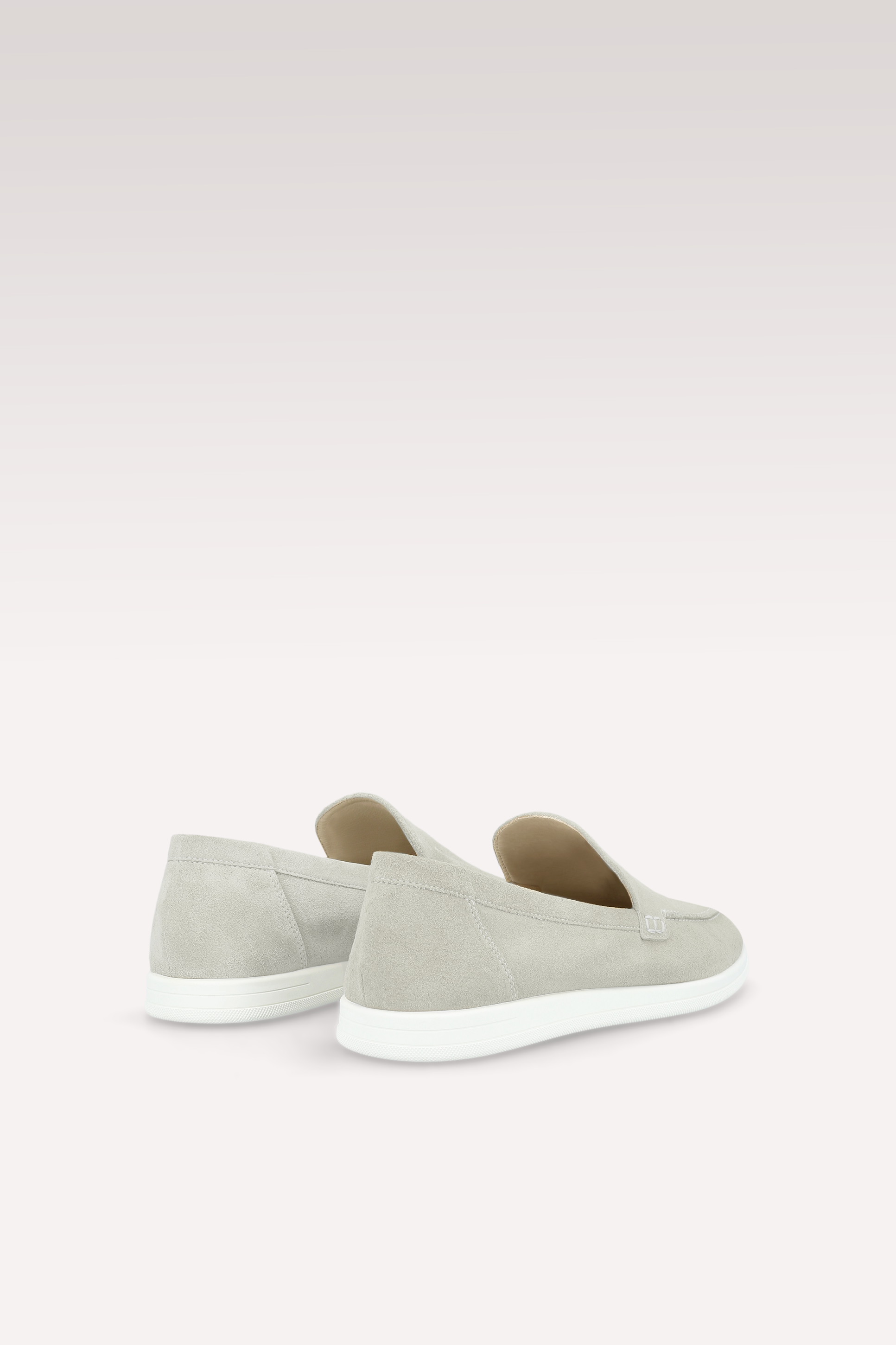 SENNA OFF WHITE SUEDE LEATHER LOAFERS