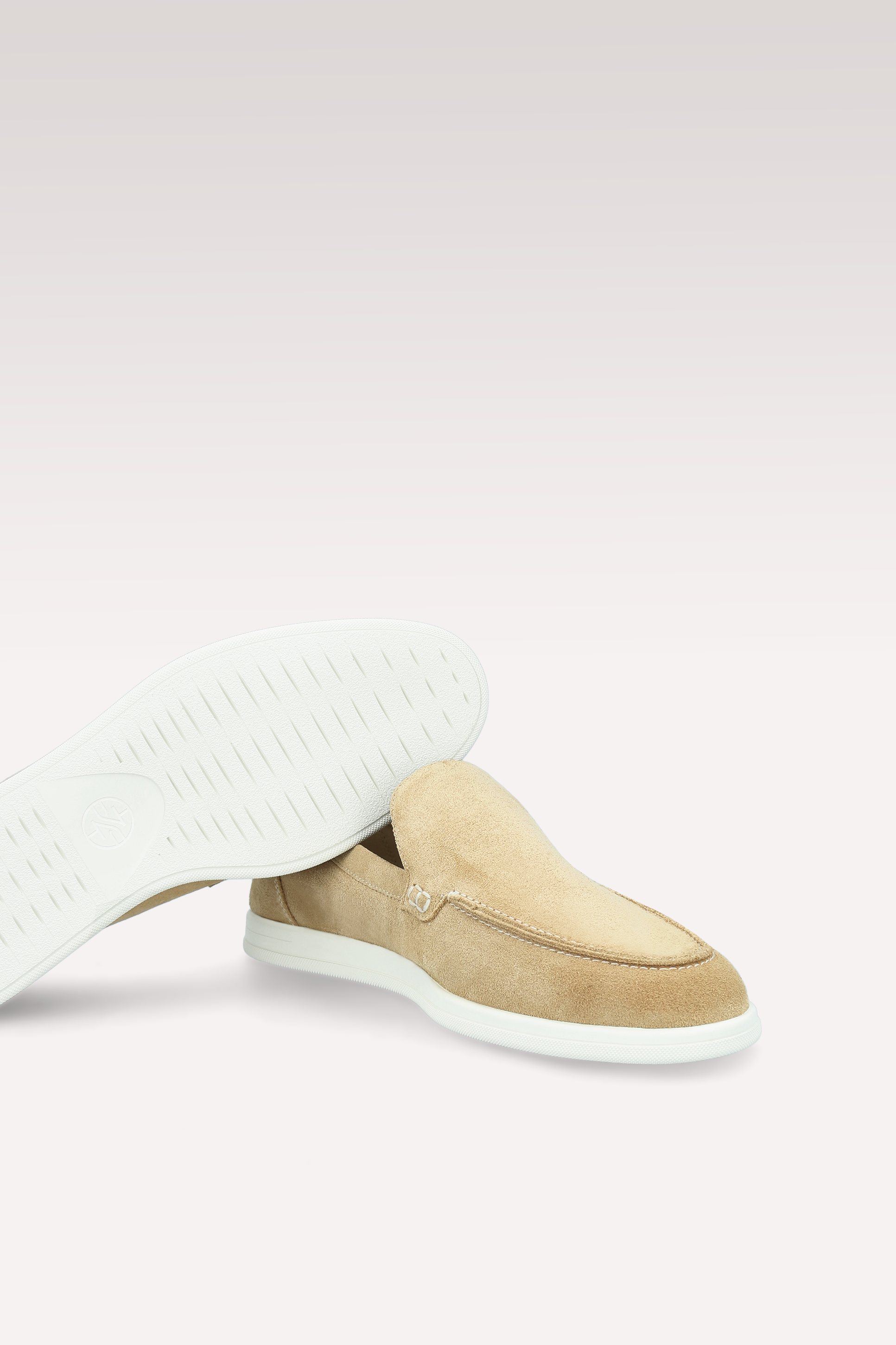 SENNA BEIGE SUEDE LEATHER LOAFERS