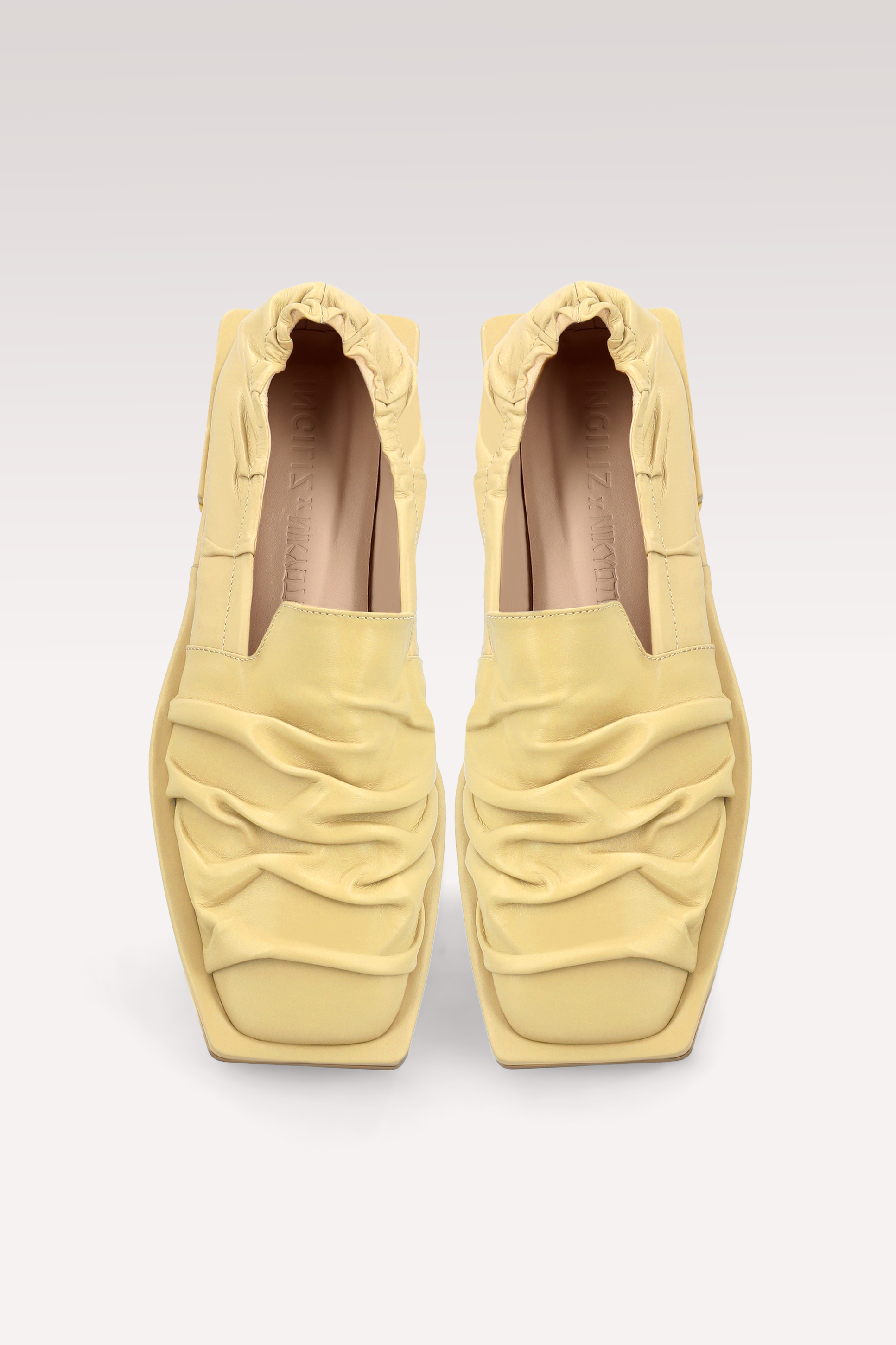 Mocassini in pelle gialla GETA BANANA