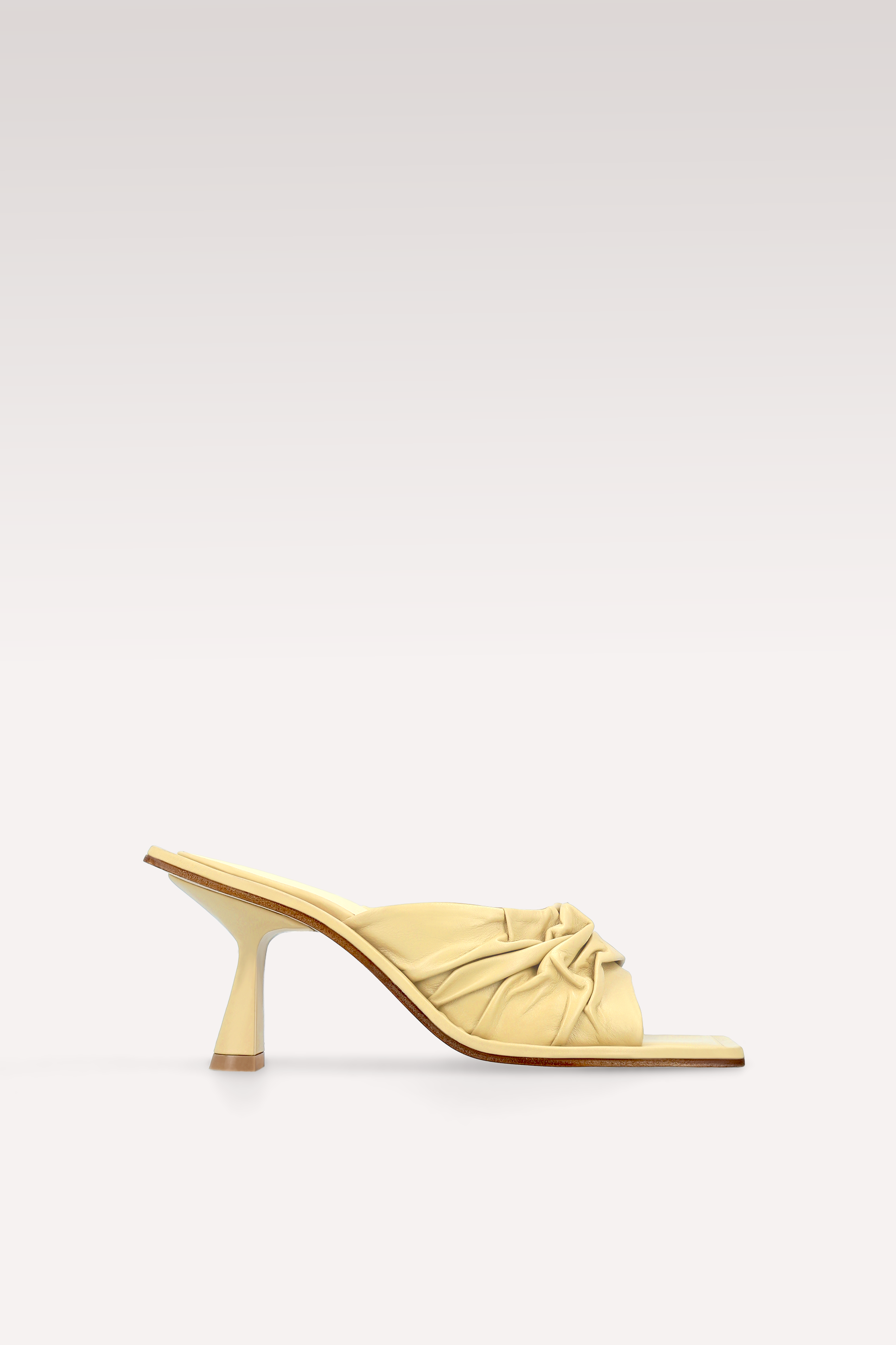CIABATTE BASSE ZORI IN PELLE GIALLO BANANA