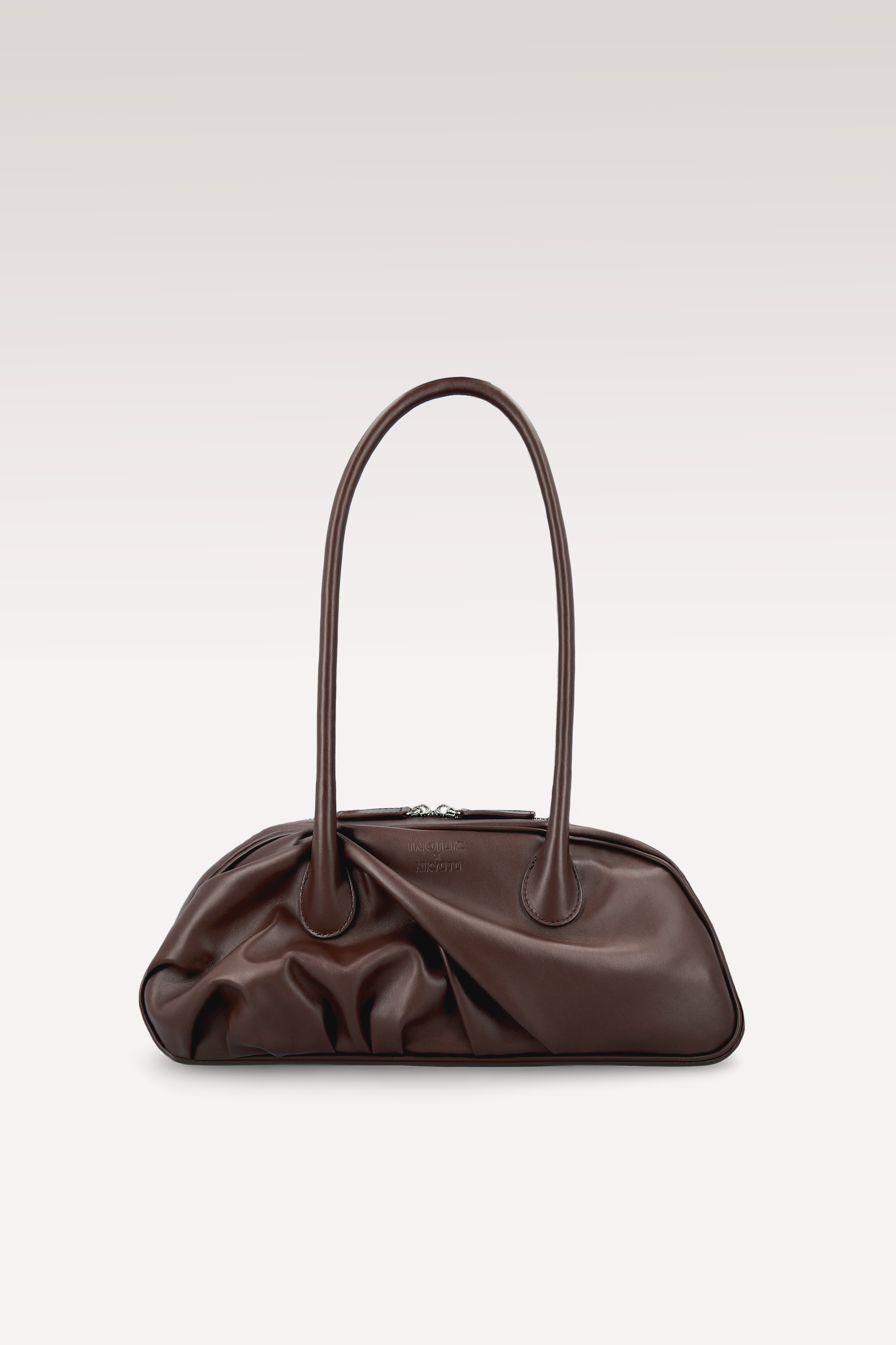 BORSA A TRACOLLA NAMI IN PELLE NAPPA MARRONE