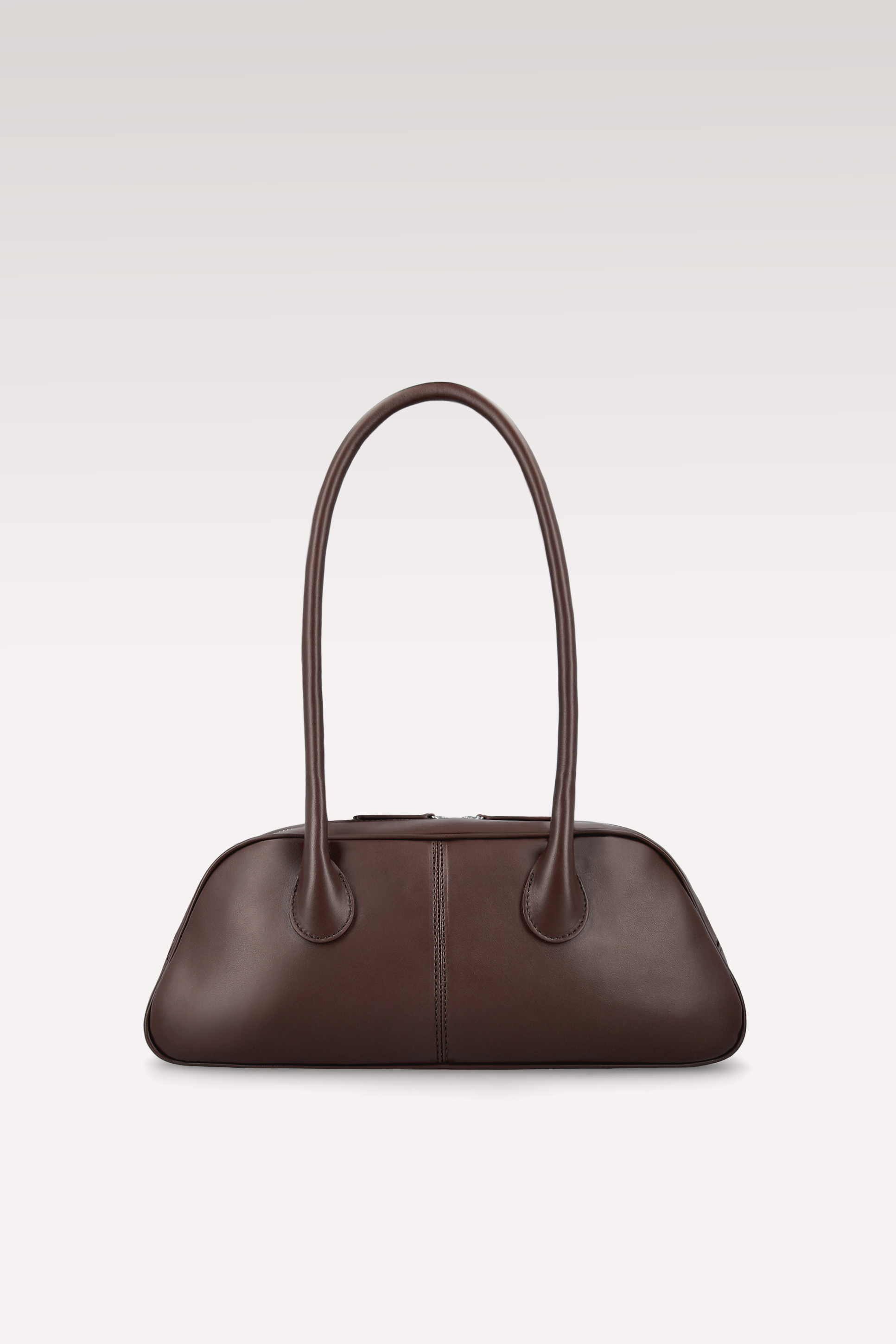 NAMI BROWN NAPPA LEATHER SHOUDER BAG