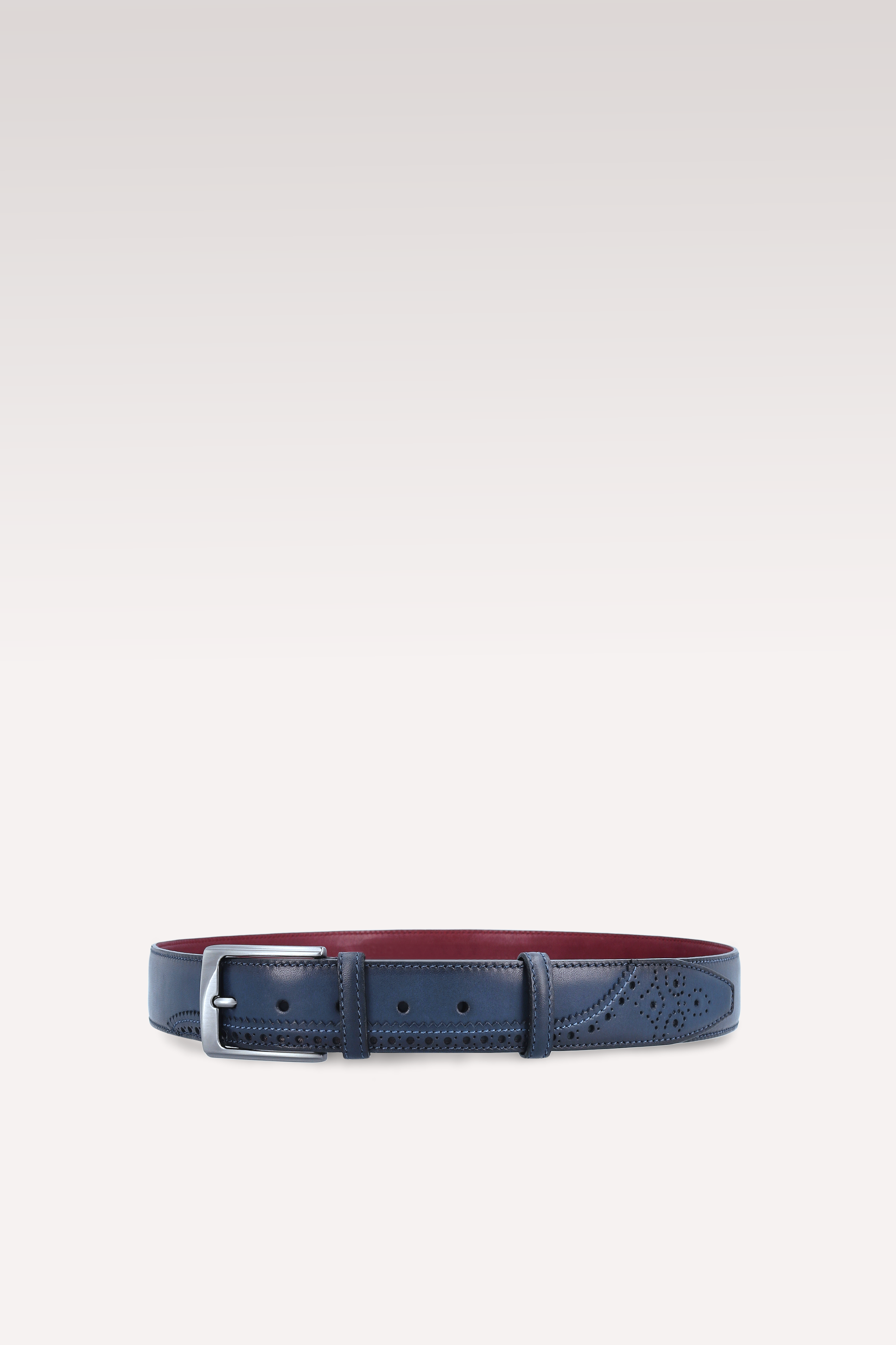 MODENA 01 DARK BLUE LEATHER CHELSEA BOOTS AND JASON LEATHER BELT