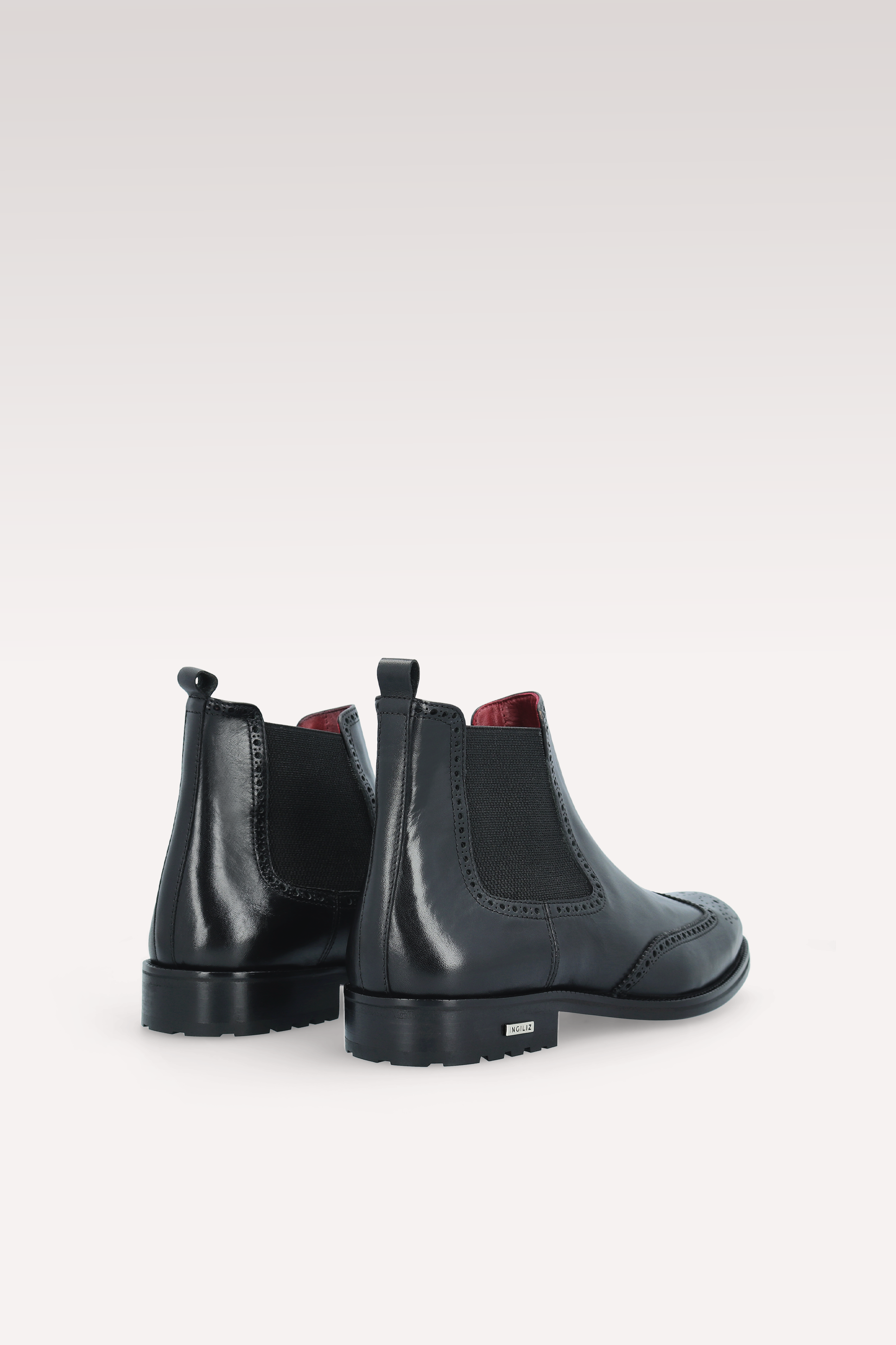 MODENA 01 black leather chelsea boots