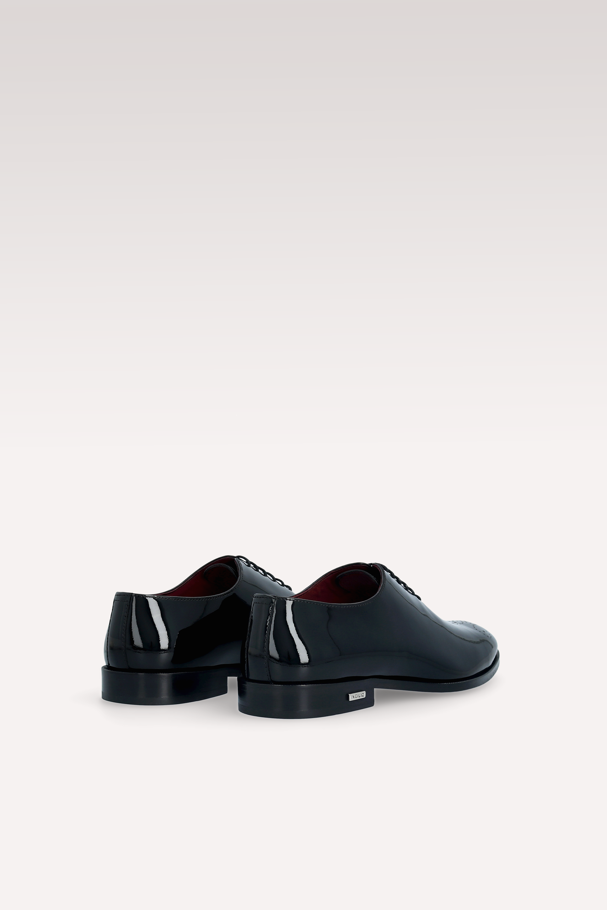 PRATO 01 BLACK PATENT LEATHER OXFORD SHOES AND TOM BELT