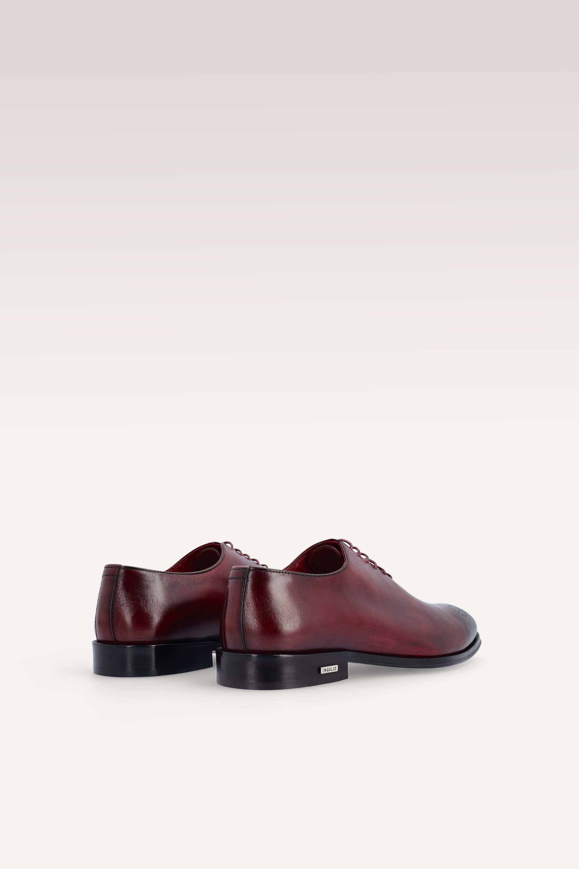 PRATO 01 bordeaux leather oxford shoes